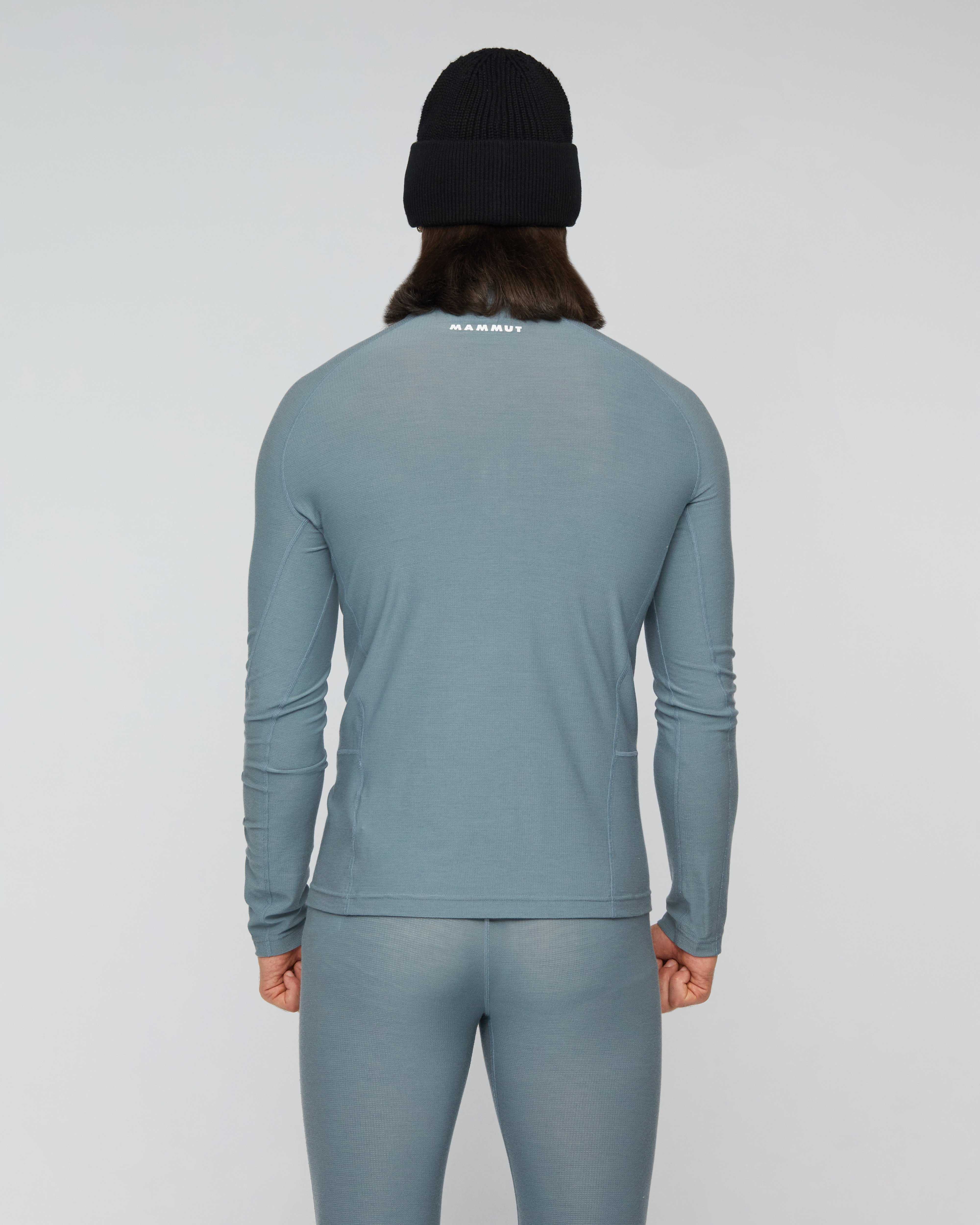 Mammut Tree Wool Thermal FL Longsleeve Men, strata - Strata - Model back view