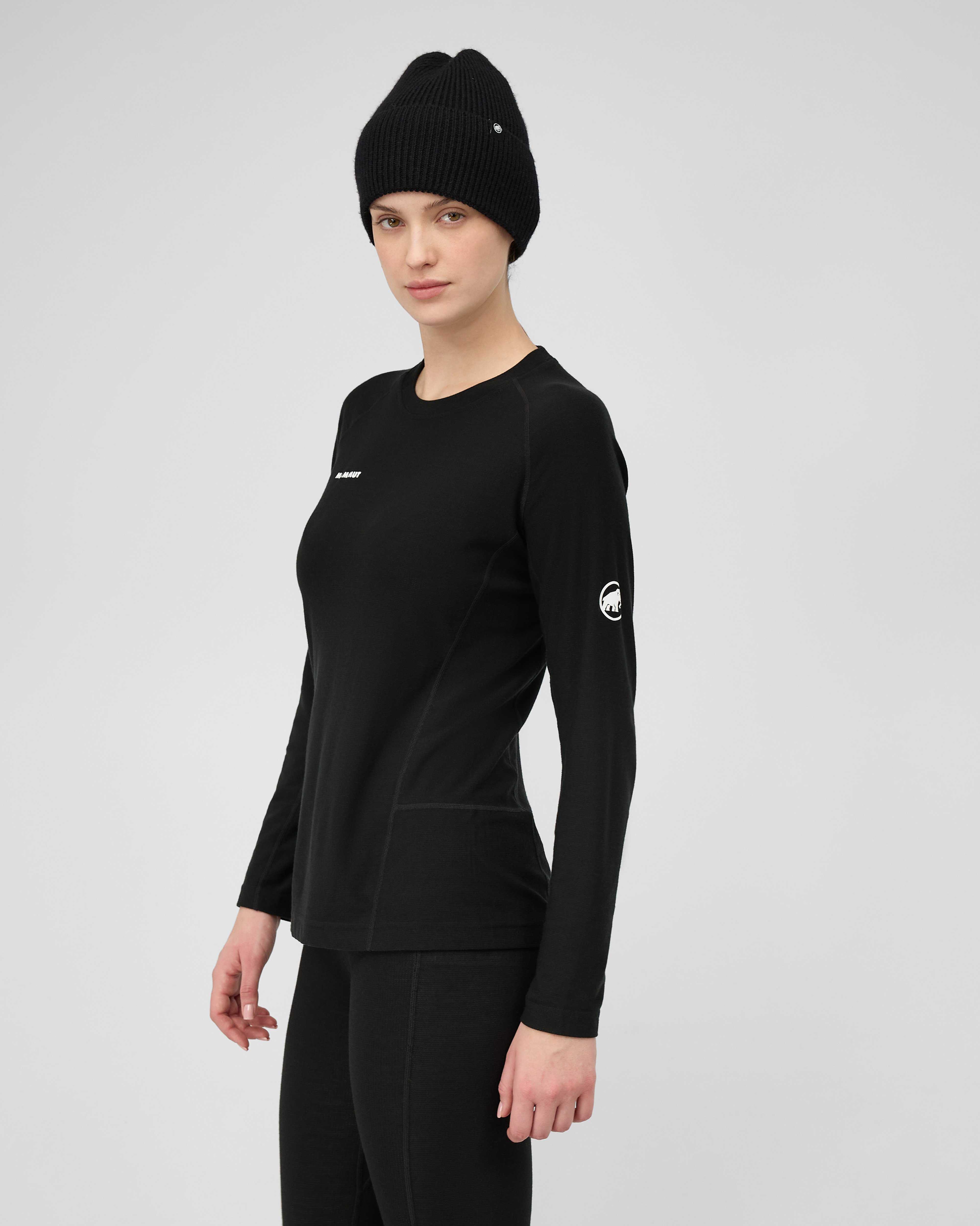 Mammut Tree Wool Thermal FL Longsleeve Women, black - Black - Model side view