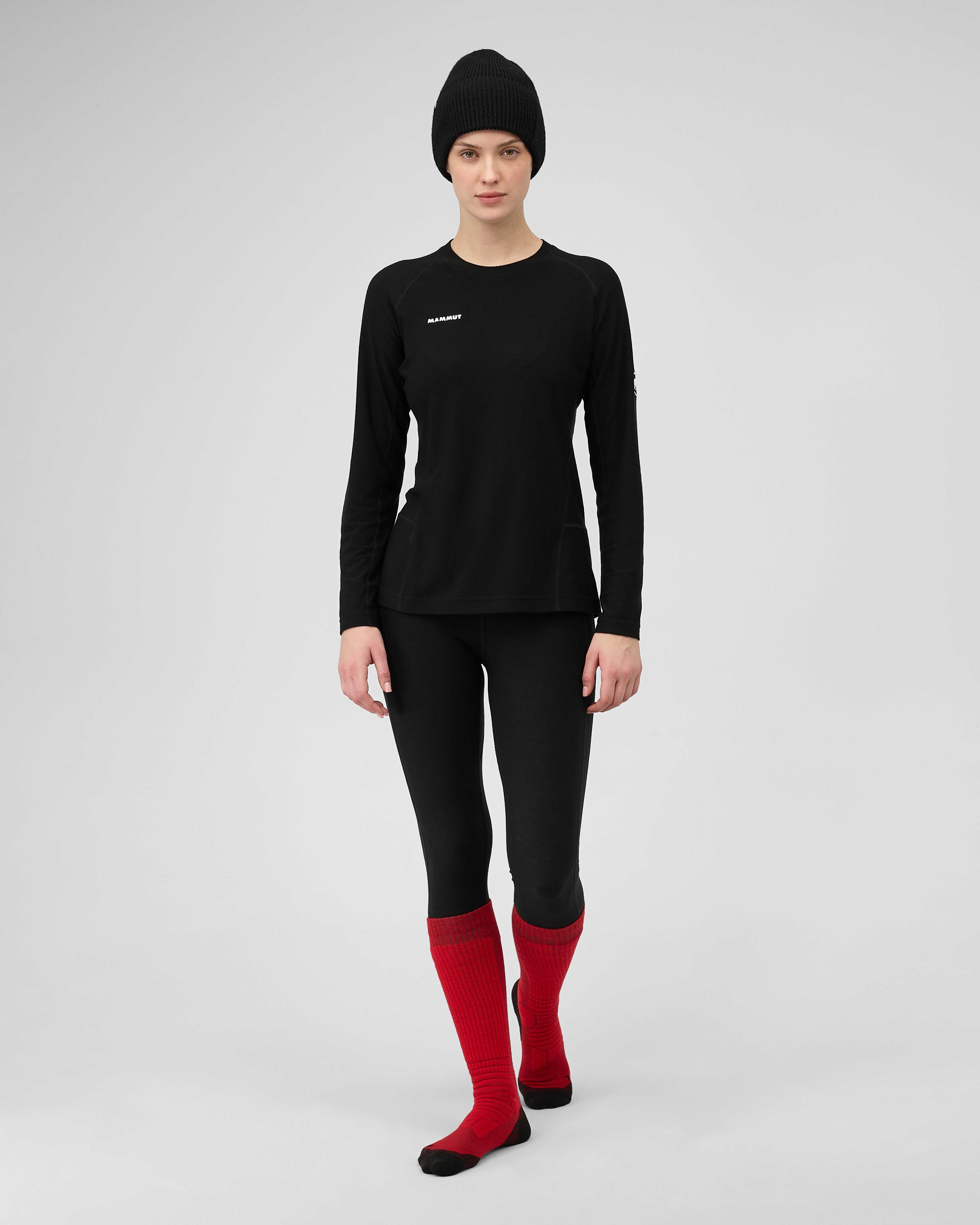 Mammut Tree Wool Thermal FL Longsleeve Women, black - Black - Outdoor view