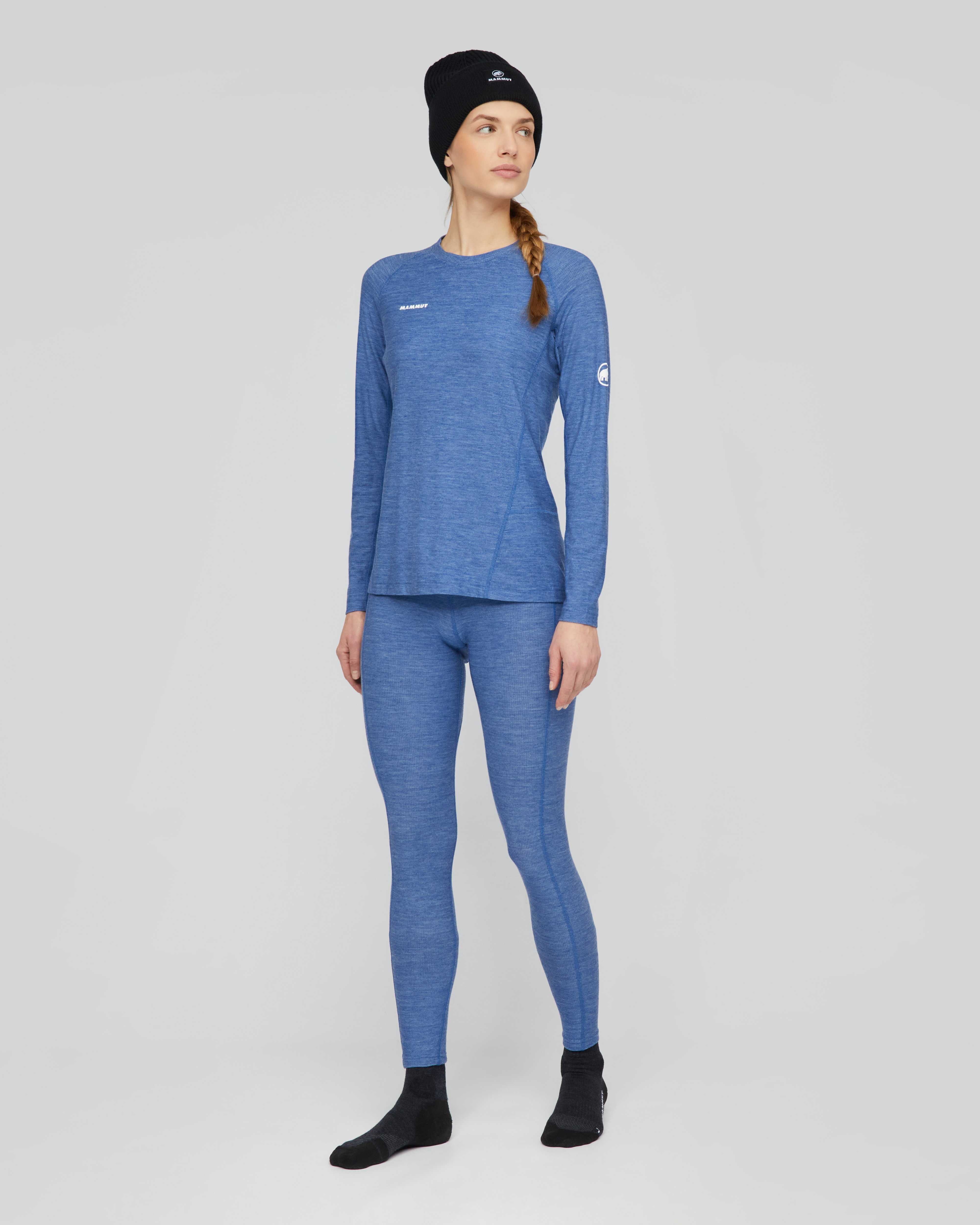 Mammut Tree Wool Thermal FL Longsleeve Women, tschiel melange - Tschiel melange - Outdoor view