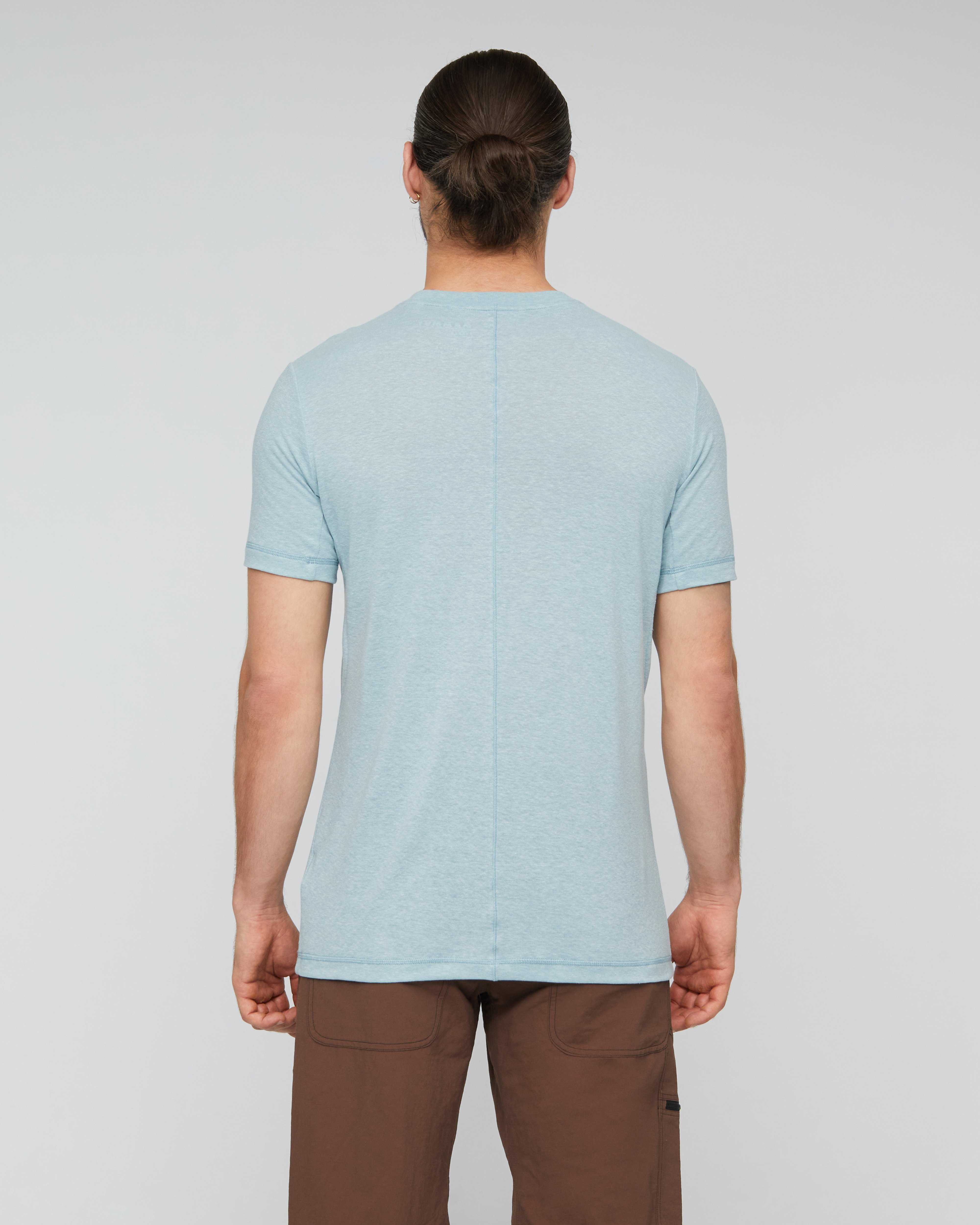 Mammut Massone Light T-Shirt Men, nebla - Nebla - Model back view