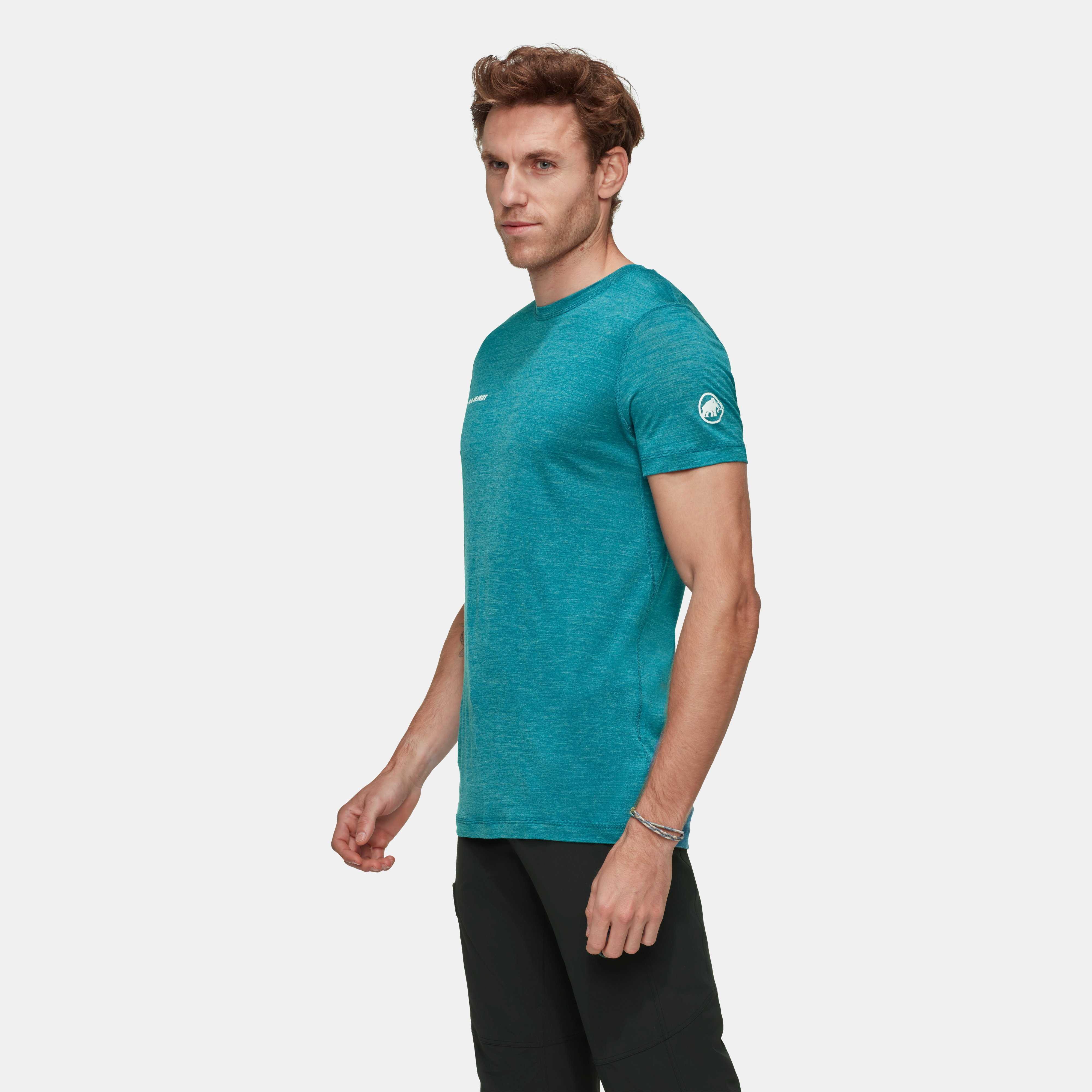Mammut Tree Wool FL T-Shirt Men, deep teal melange - Deep teal melange