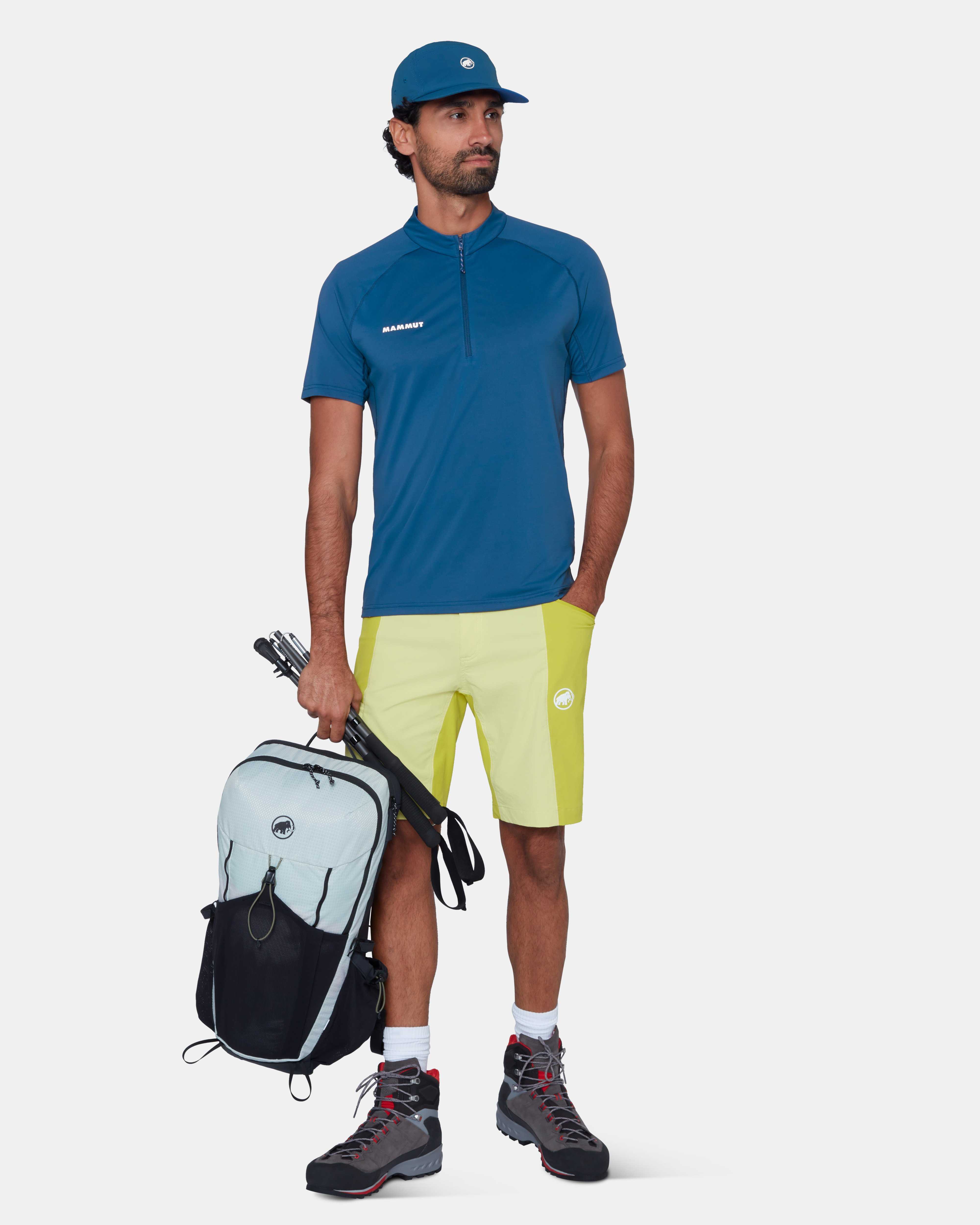 Mammut Ducan FL Half Zip T-Shirt Men, tschiel - Tschiel