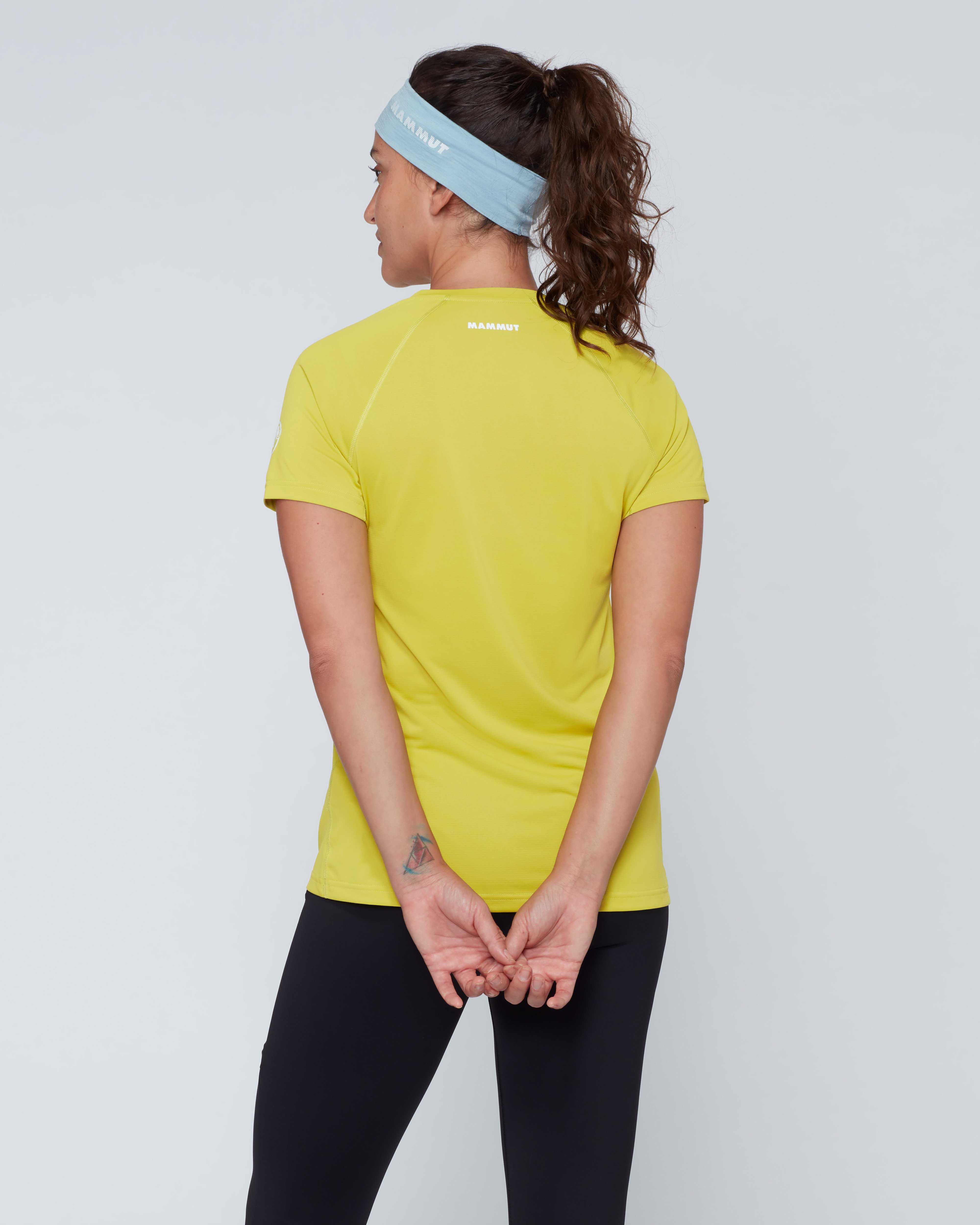 Mammut Ducan FL T-Shirt Women, acacia - Acacia - Model back view