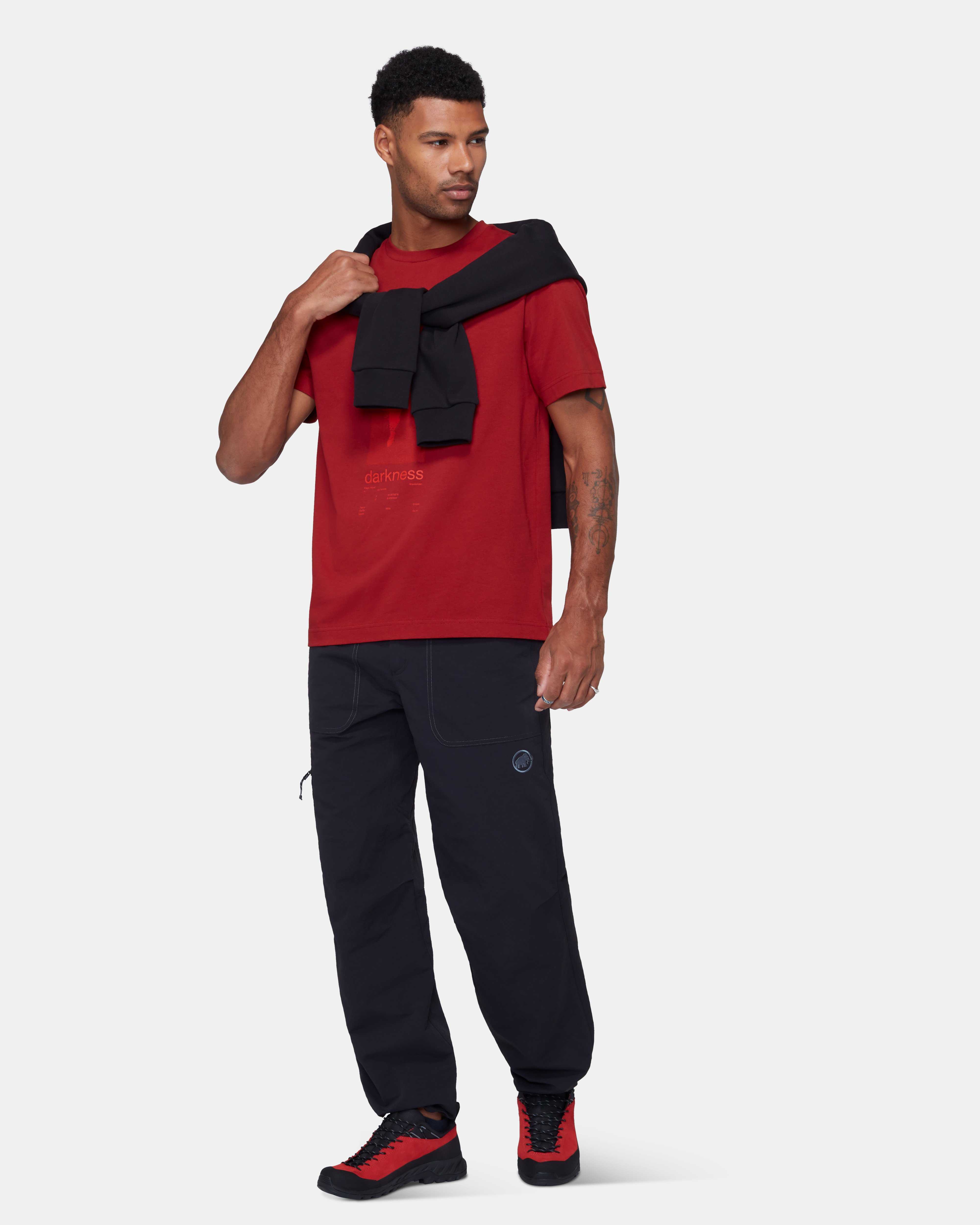 Mammut Mammut Base T-Shirt Men Hand, dark mammut red - Dark mammut red