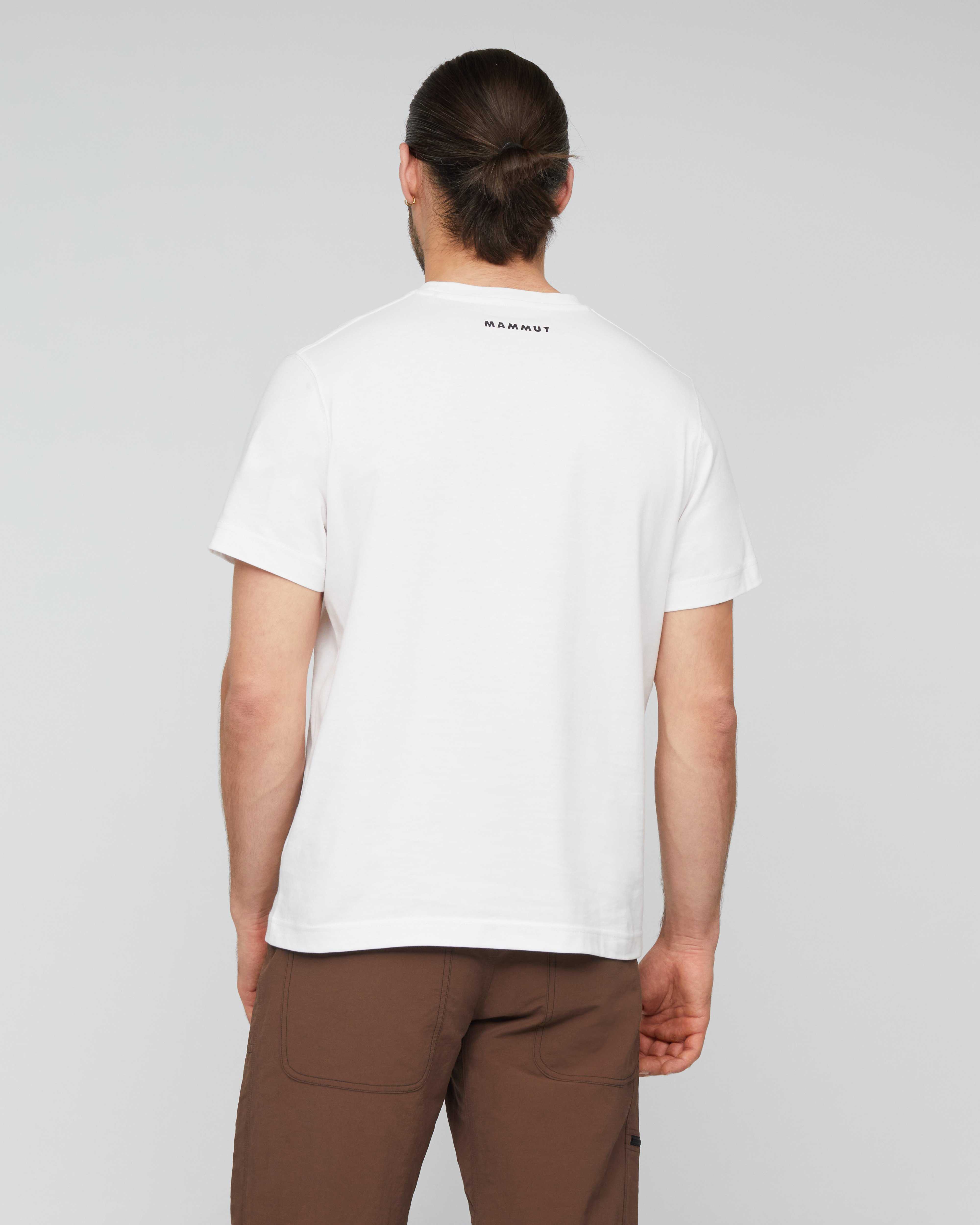 Mammut Mammut Base T-Shirt Men Mini Logo, white - White - Model back view