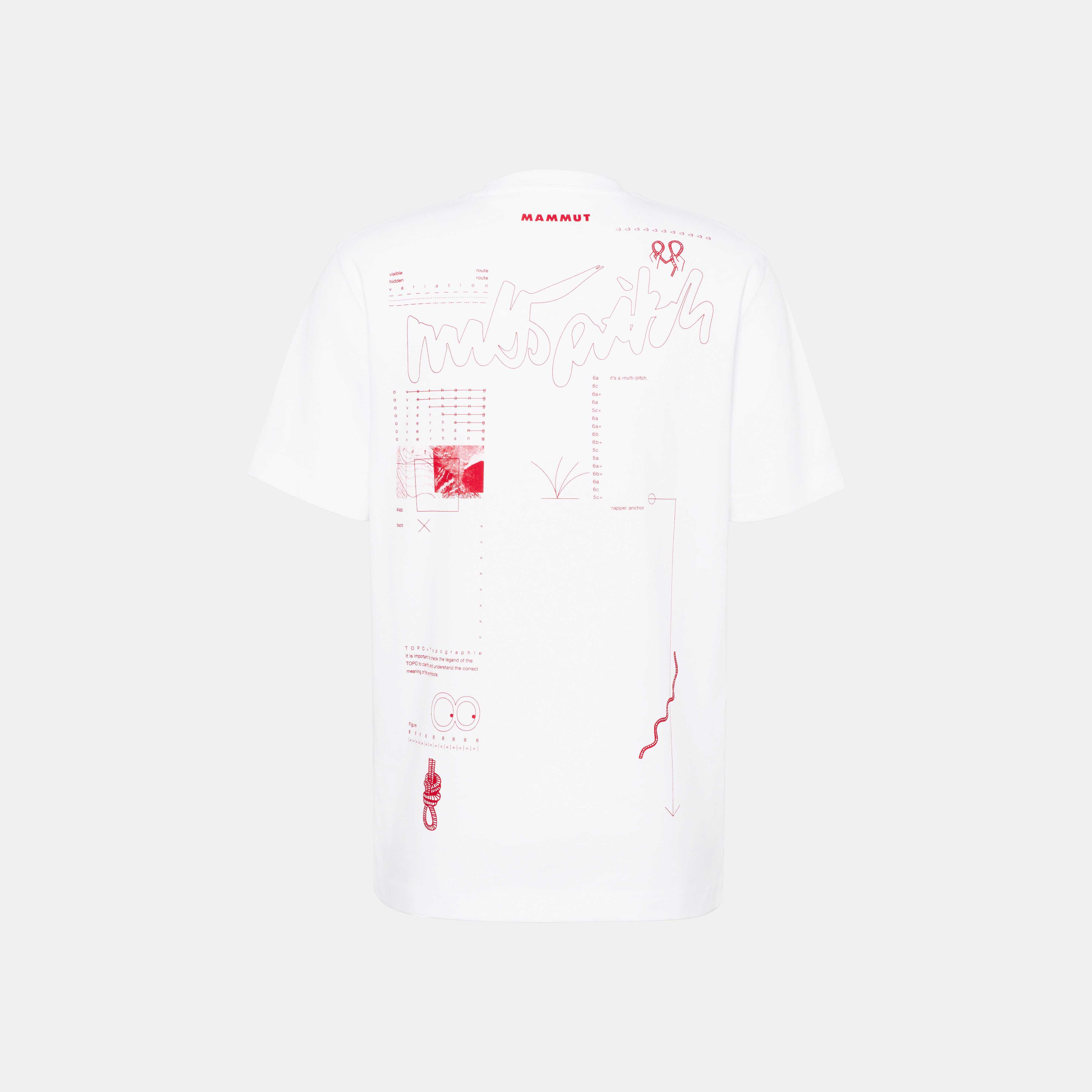 Mammut Mammut Base T-Shirt Men Multi-Pitch, white - White