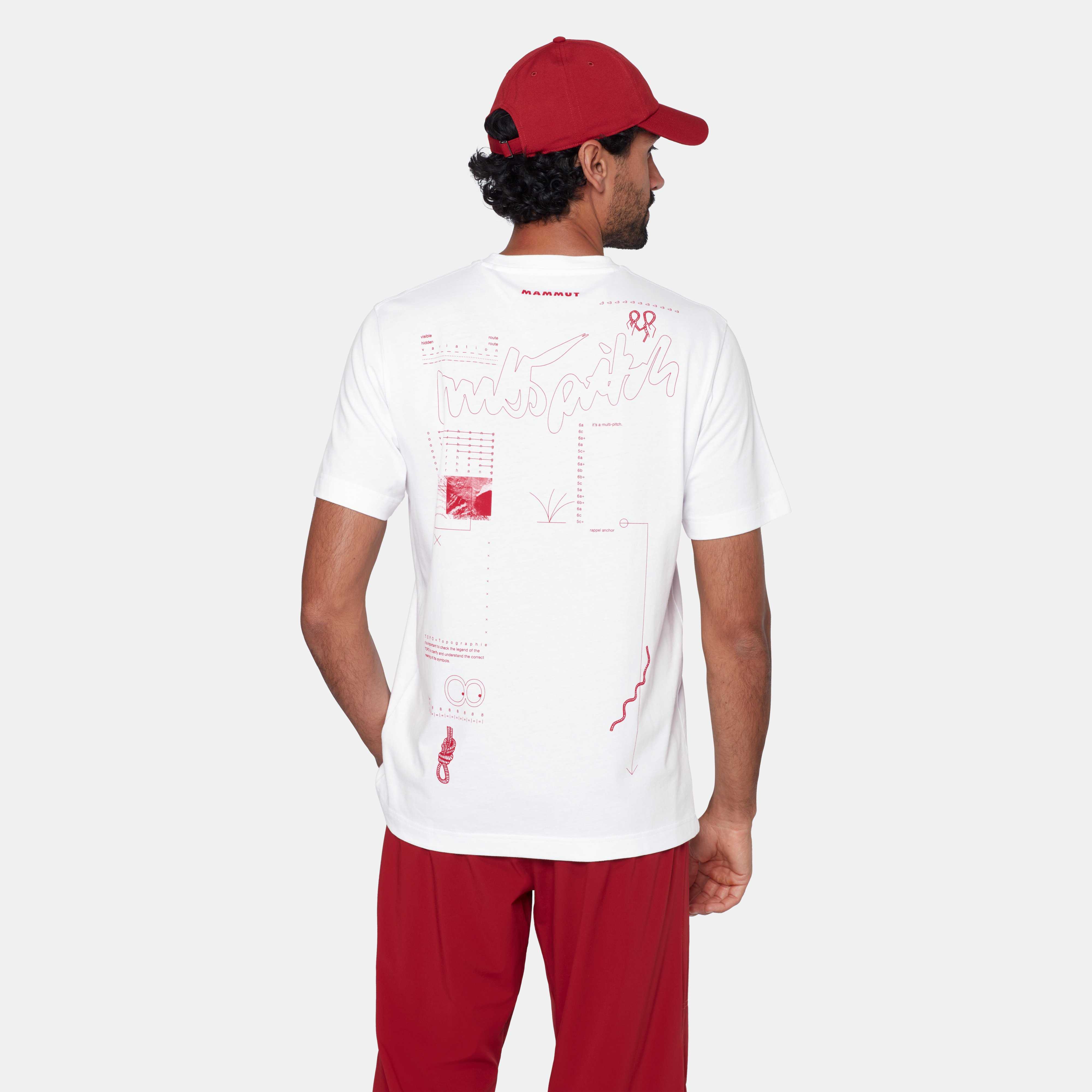 Mammut Mammut Base T-Shirt Men Multi-Pitch, white - White