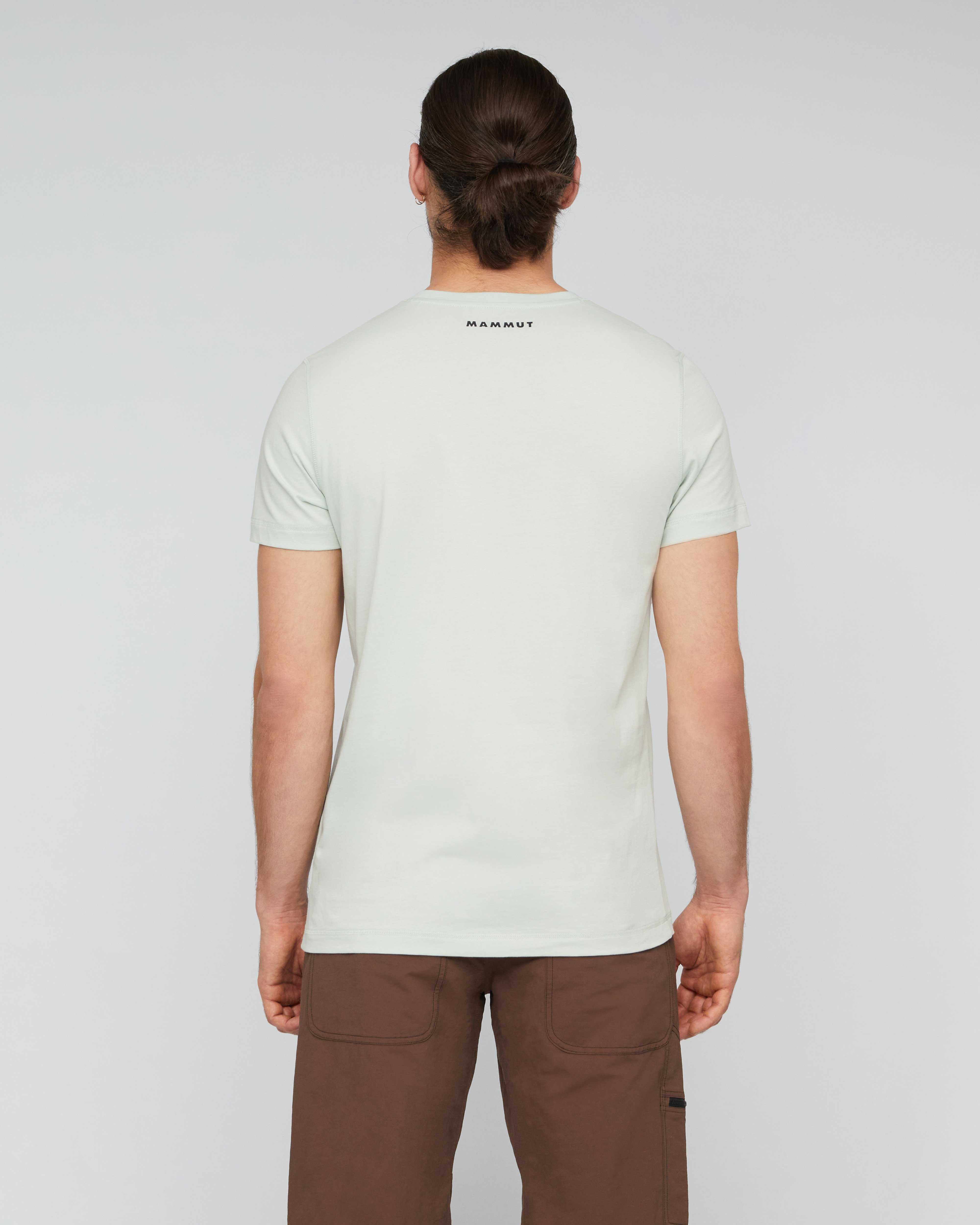 Mammut Mammut Core T-Shirt Men Logo, silver sage - Silver sage - Model back view