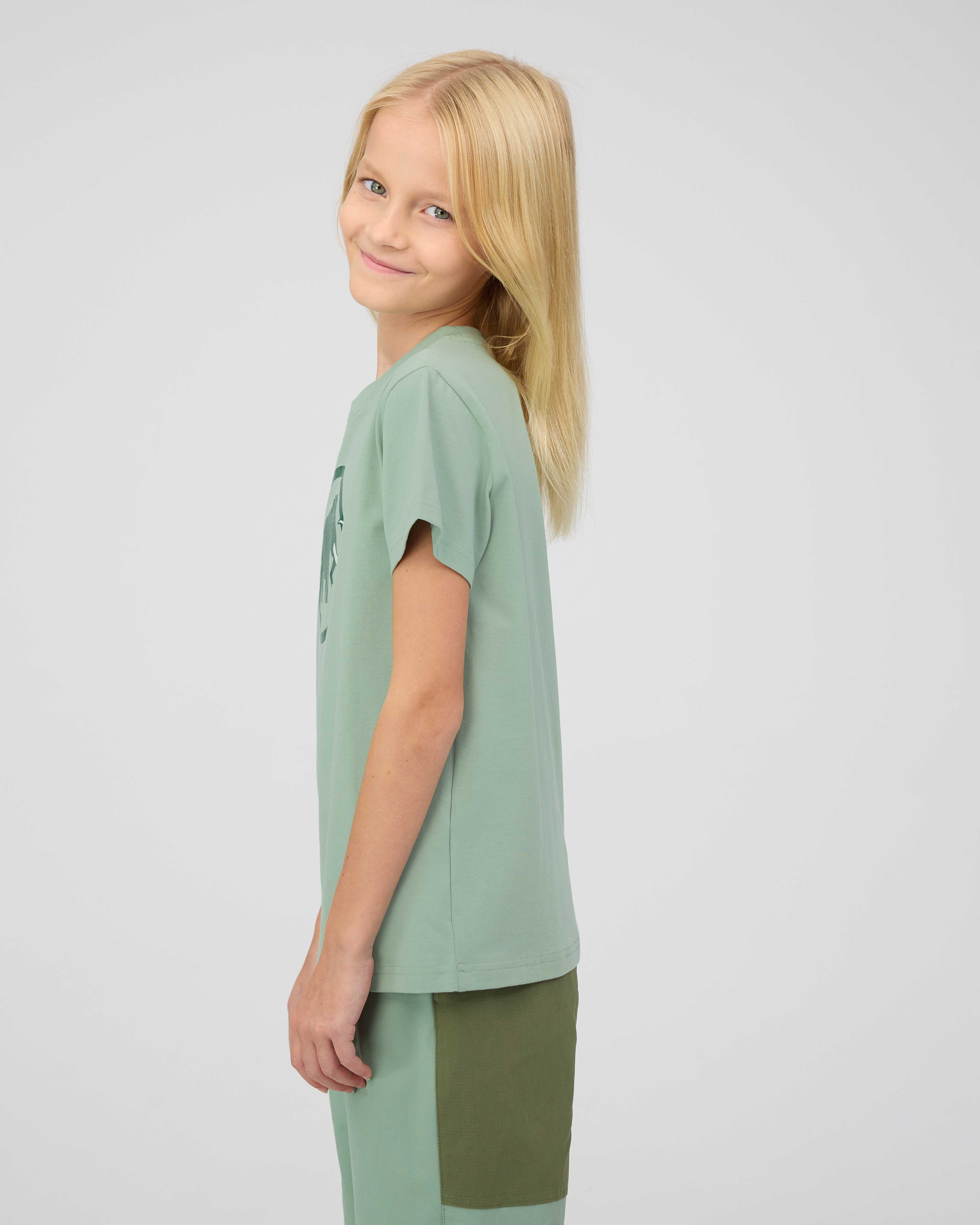 Mammut Mammut Core T-Shirt Kids Classic, willow - Willow - Model side view