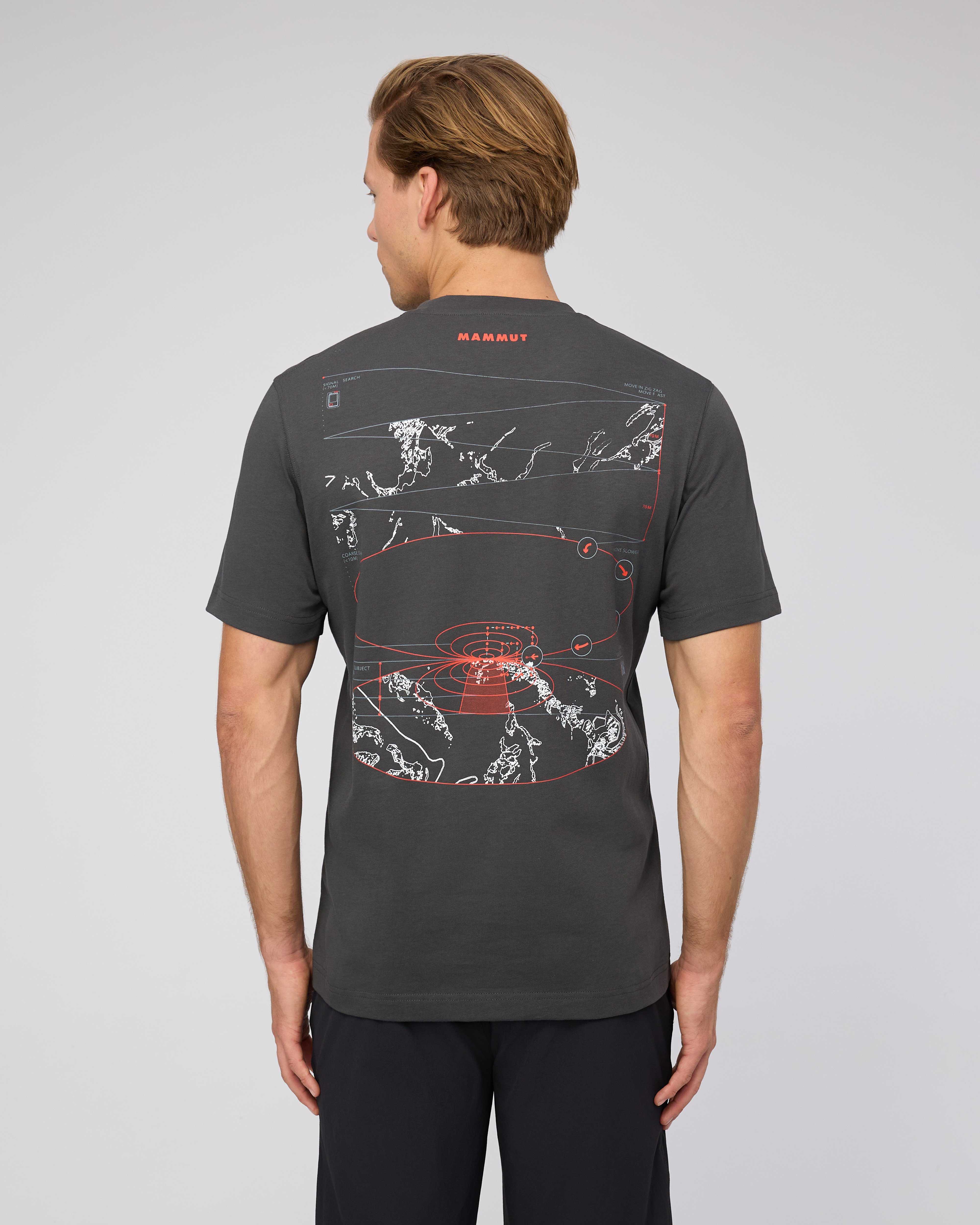 Mammut Mammut Base T-Shirt Men Avy, gabbro - Gabbro - Model back view