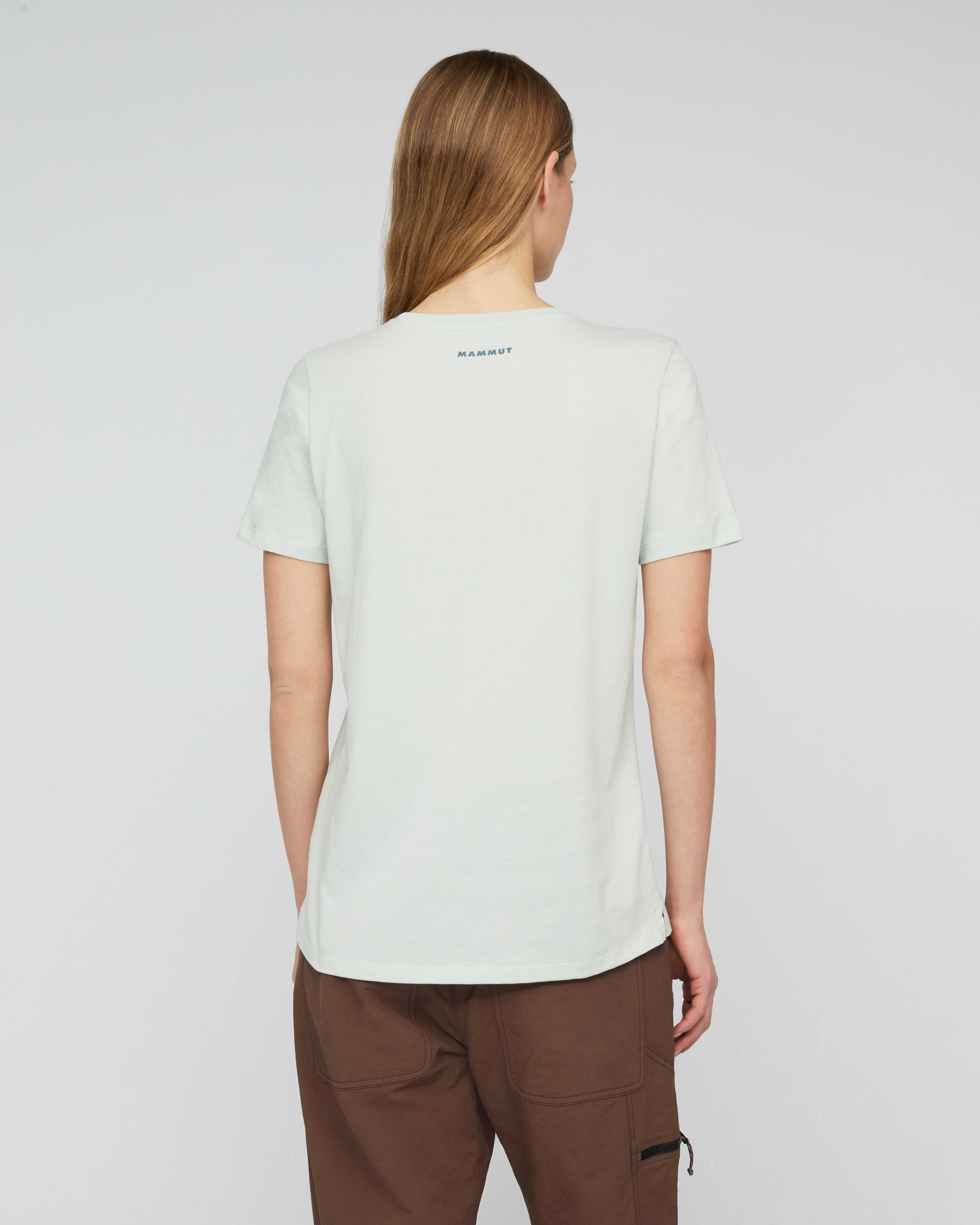 Mammut Mammut Core T-Shirt Women Flower, silver sage - Silver sage - Model back view