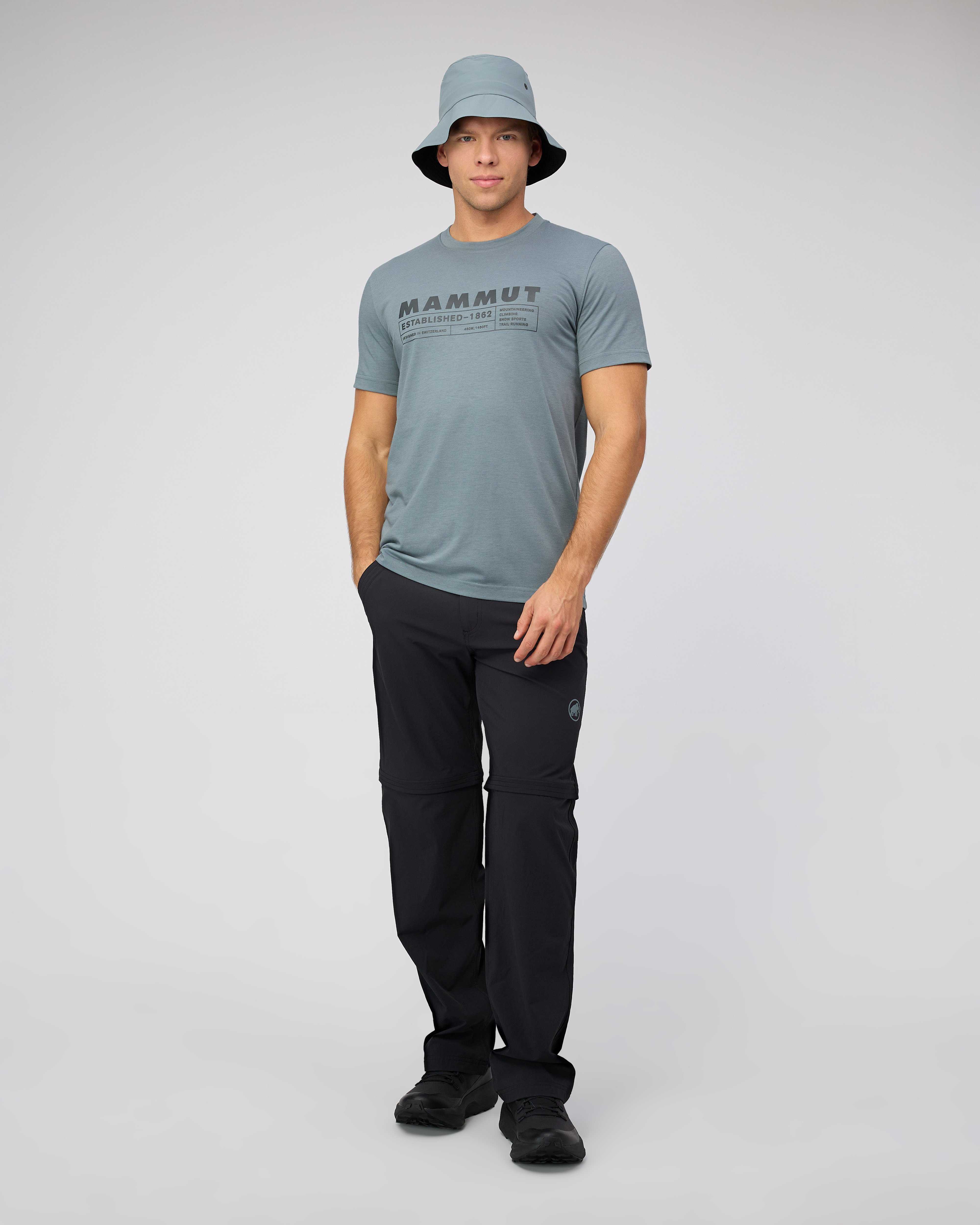 Mammut Trovat T-Shirt Men Logo, strata - Strata - Outdoor view
