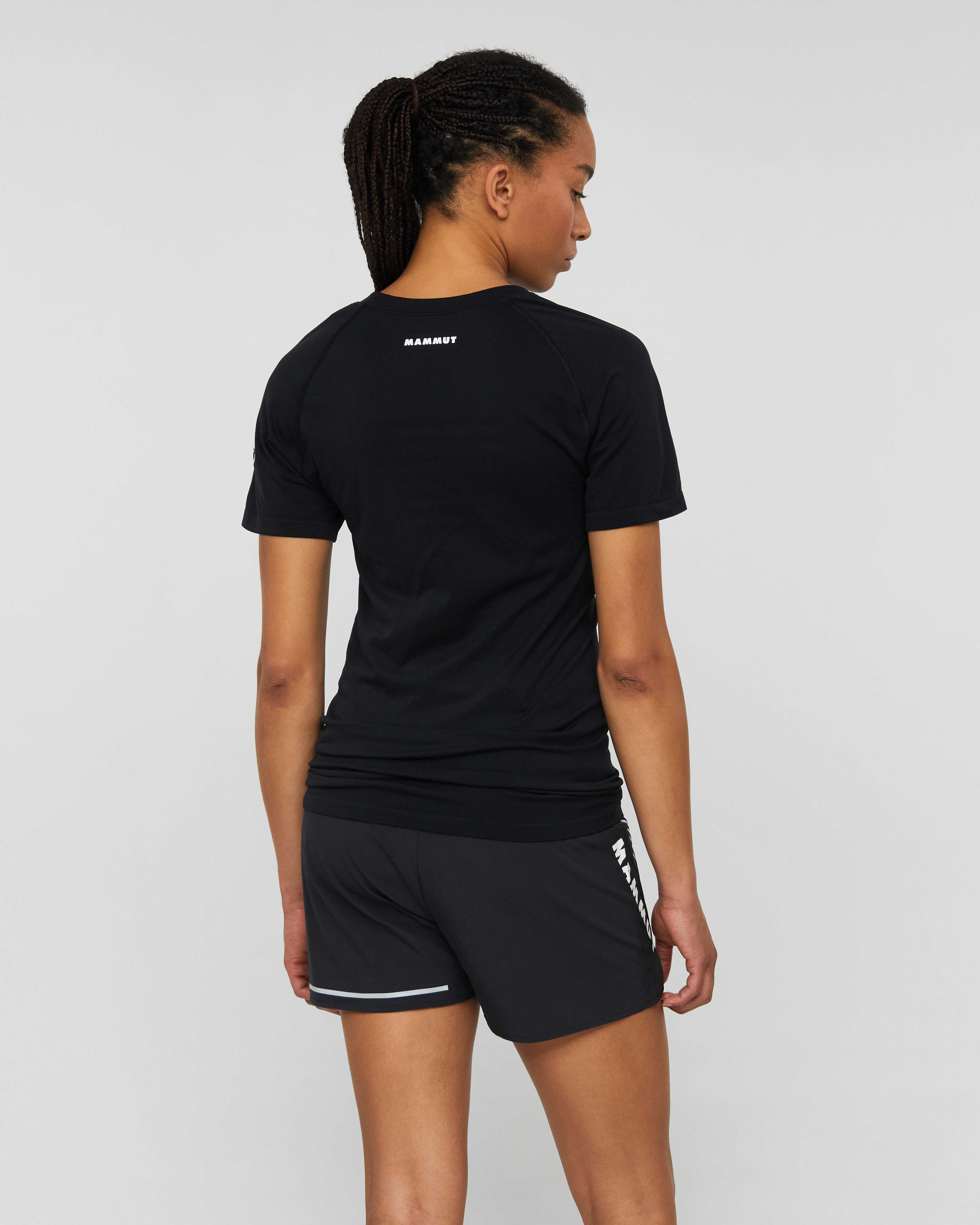 Mammut All-Mountain Seamless BL T-Shirt Mid Women, black - Black - Model back view