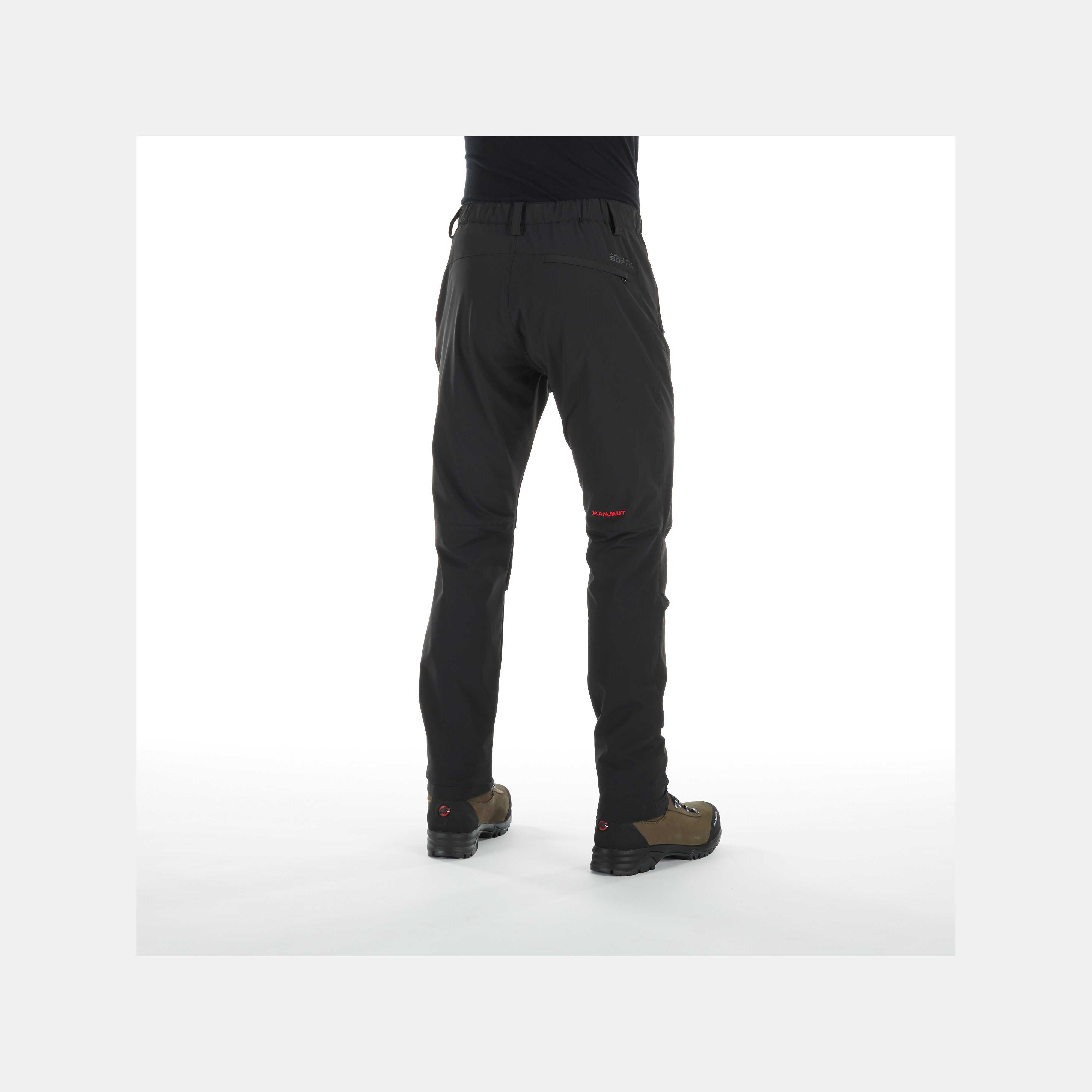 Mammut SOFtech TREKKERS Pants Men, black - Black - Model back view