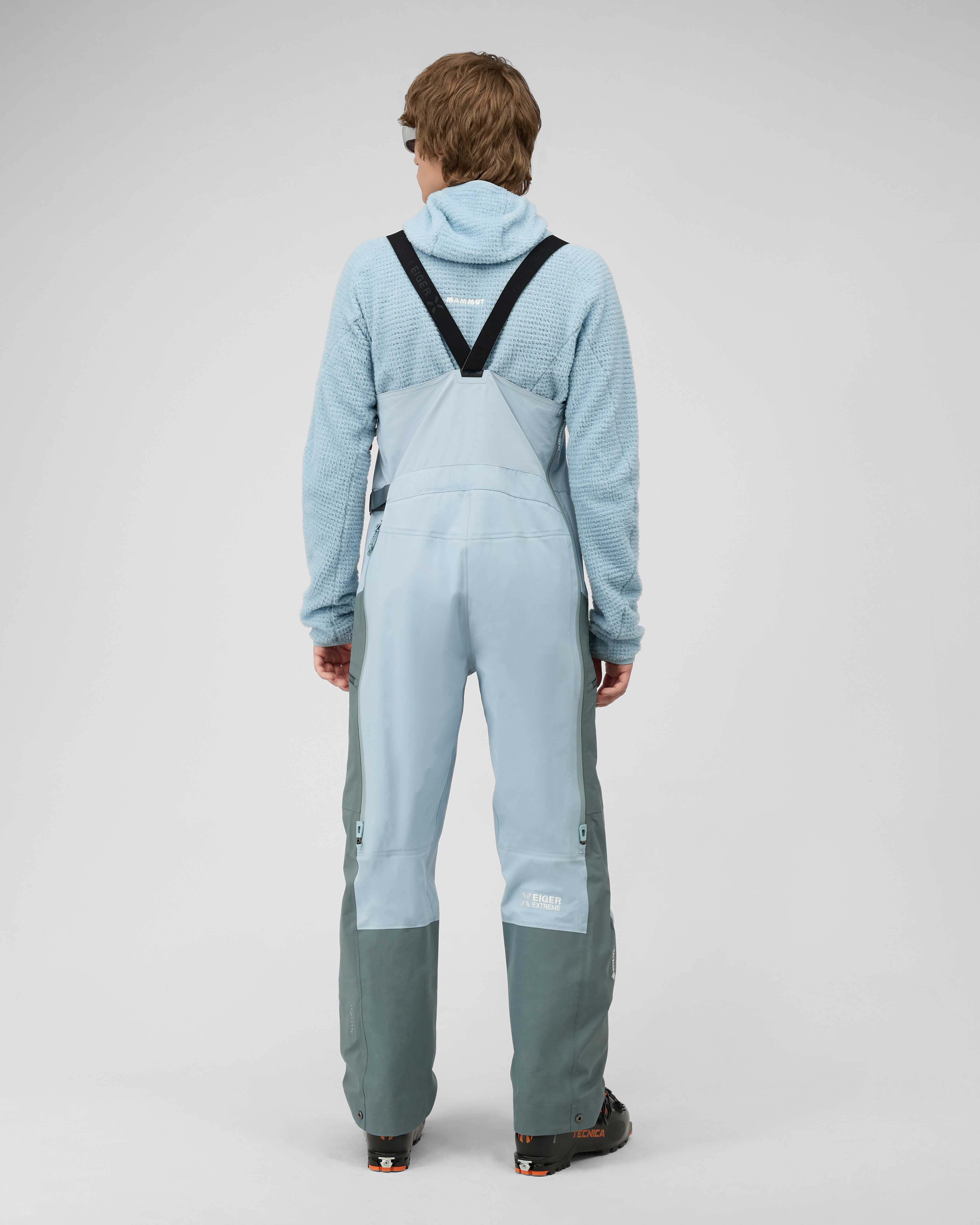 Mammut Eiger Free Advanced HS Bib Pants Men, nebla-strata - Nebla-strata - Model back view