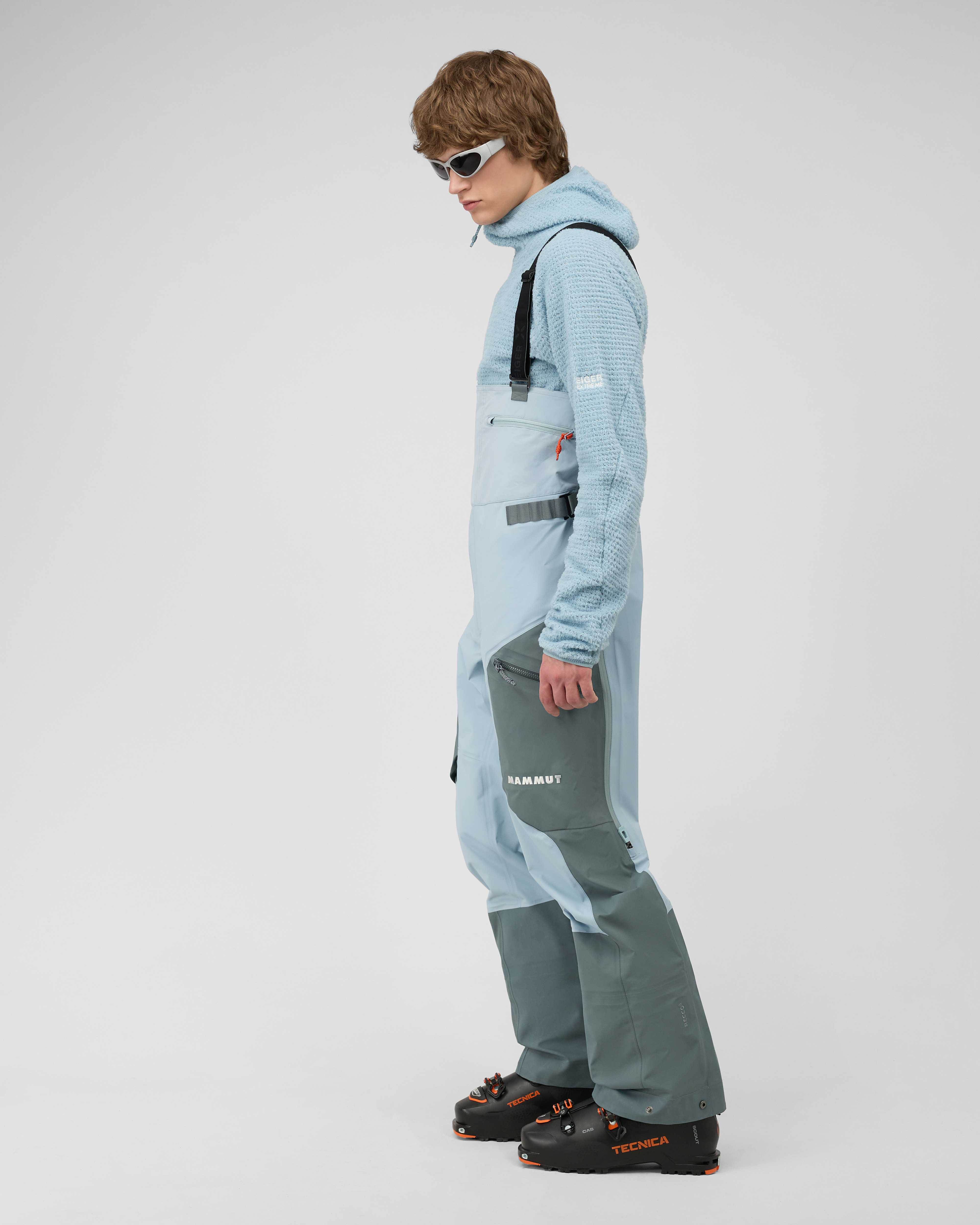 Mammut Eiger Free Advanced HS Bib Pants Men, nebla-strata - Nebla-strata - Model side view