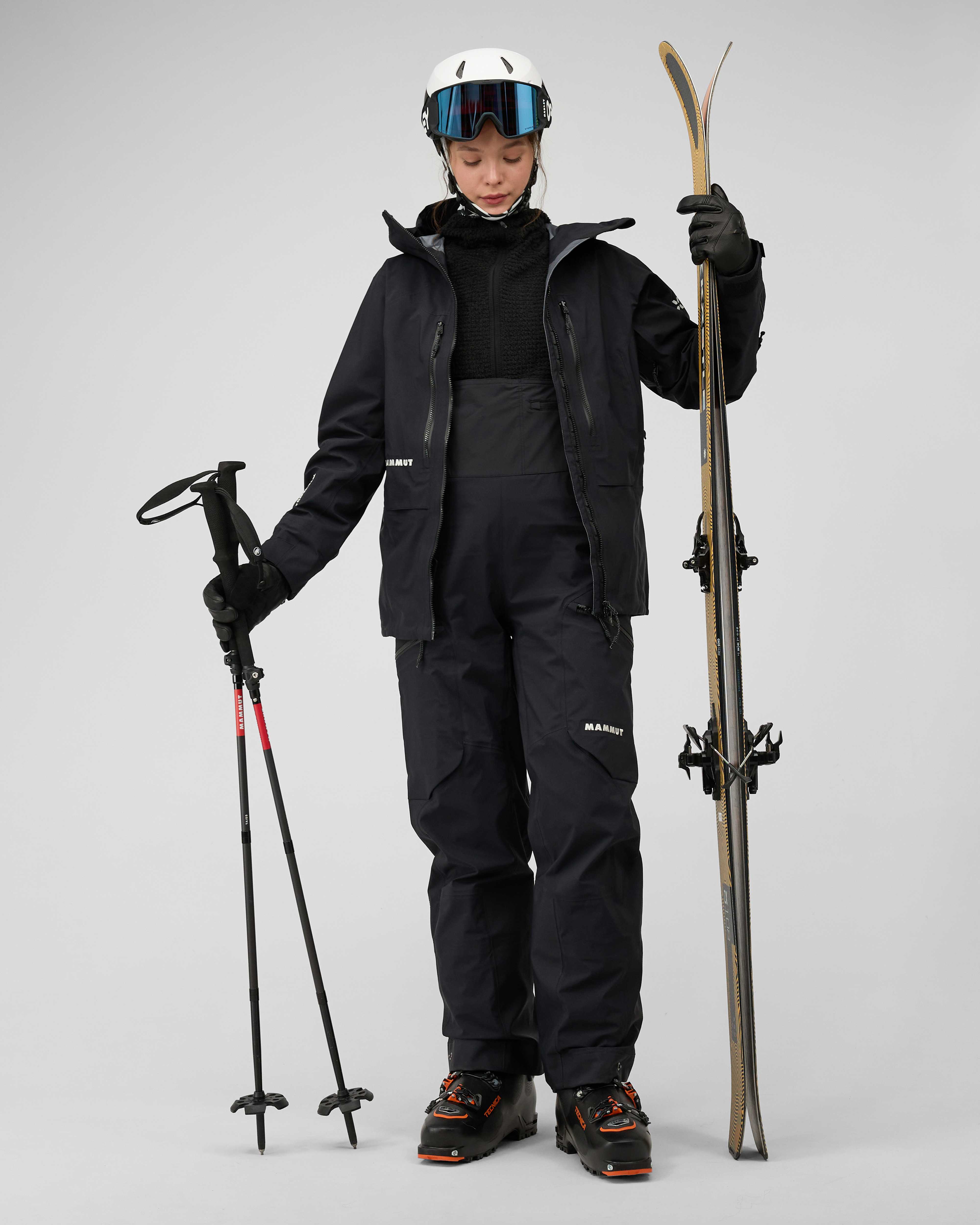 Mammut Eiger Free Advanced HS Bib Pants Women, black - Black - Outdoor view