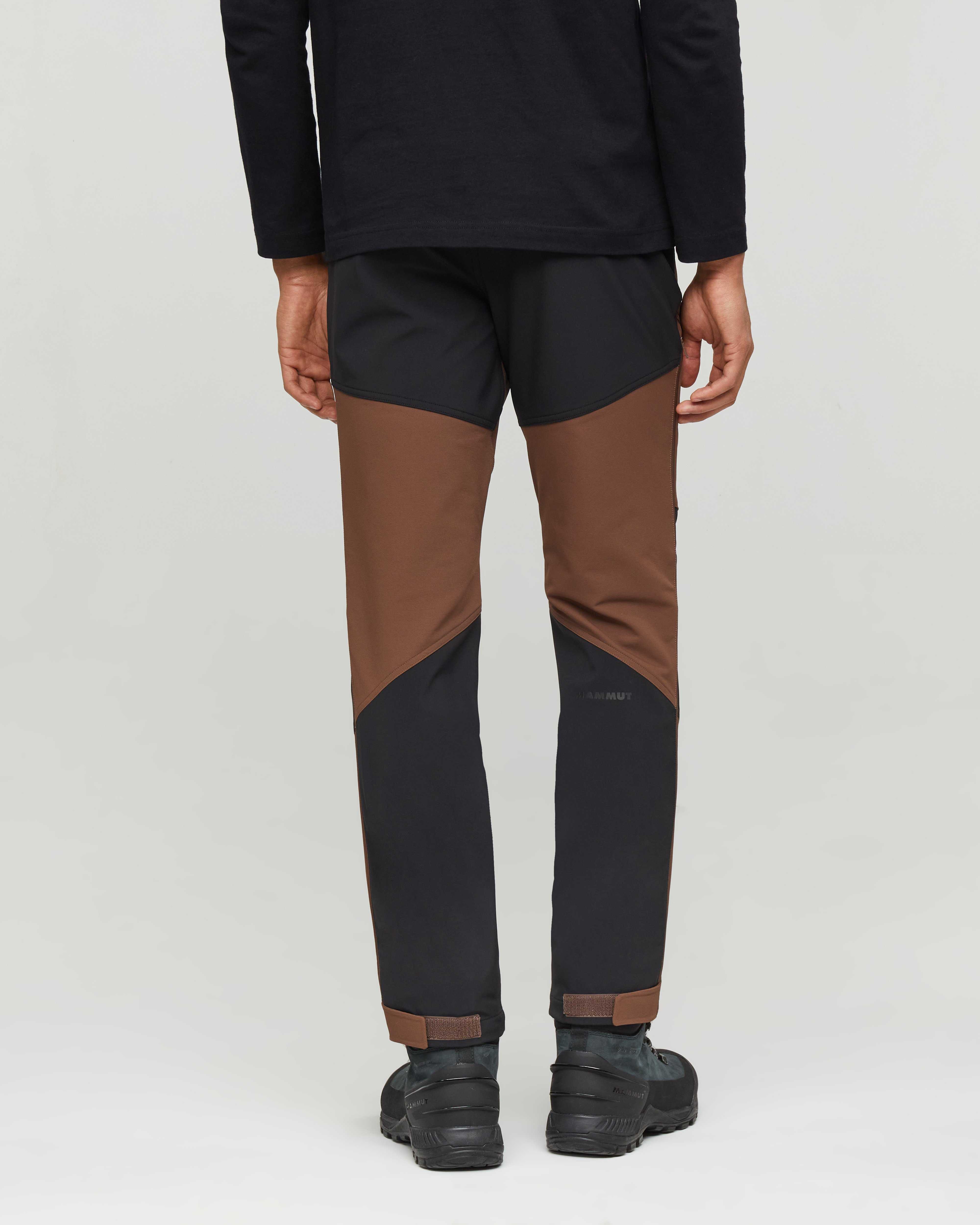 Mammut Zinal Guide SO Hybrid Pants Men, soil-black - Soil-black - Model back view