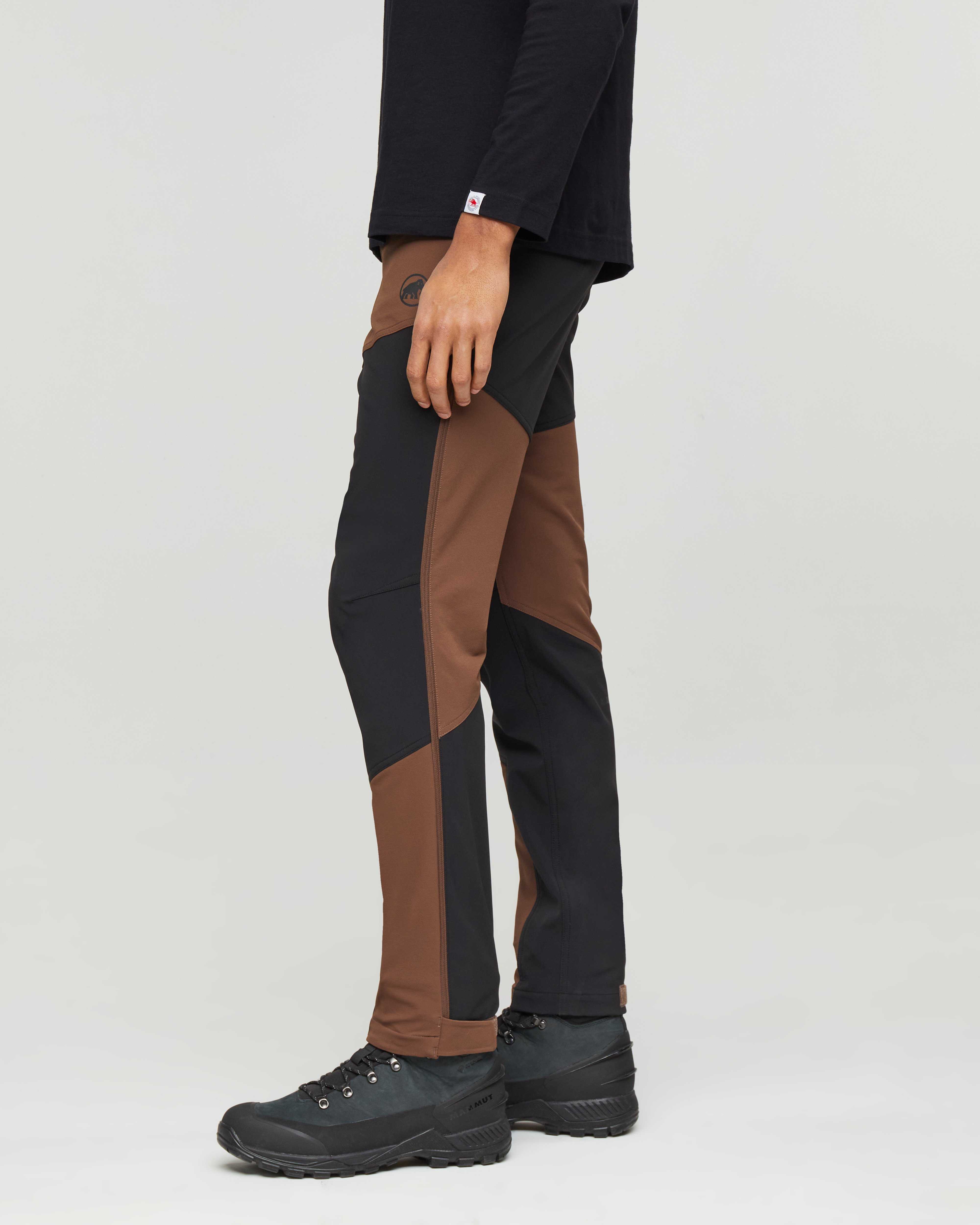 Mammut Zinal Guide SO Hybrid Pants Men, soil-black - Soil-black - Model side view
