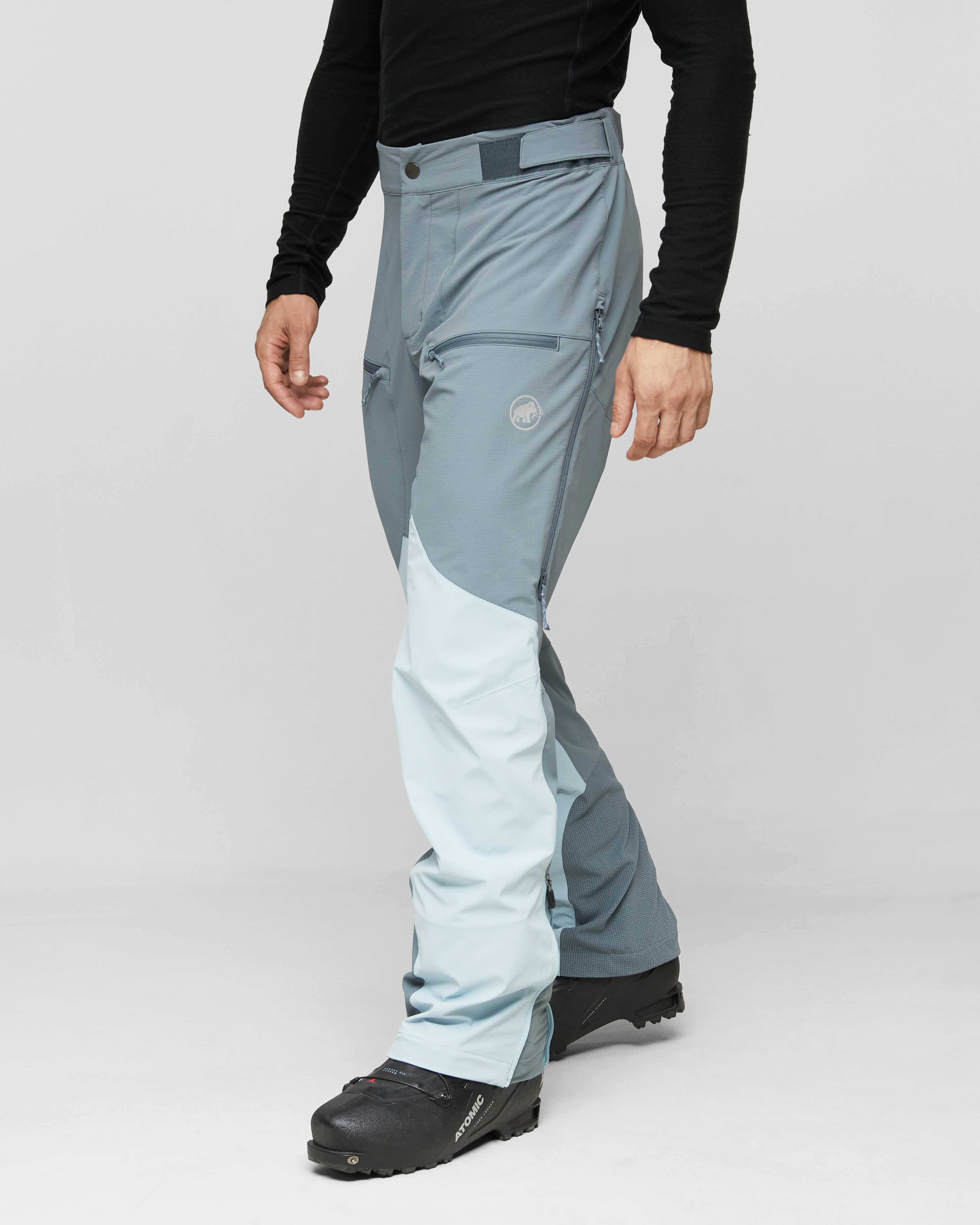 Mammut Aenergy Pro SO Hybrid Pants Men, nebla-strata - Nebla-strata - Model side view
