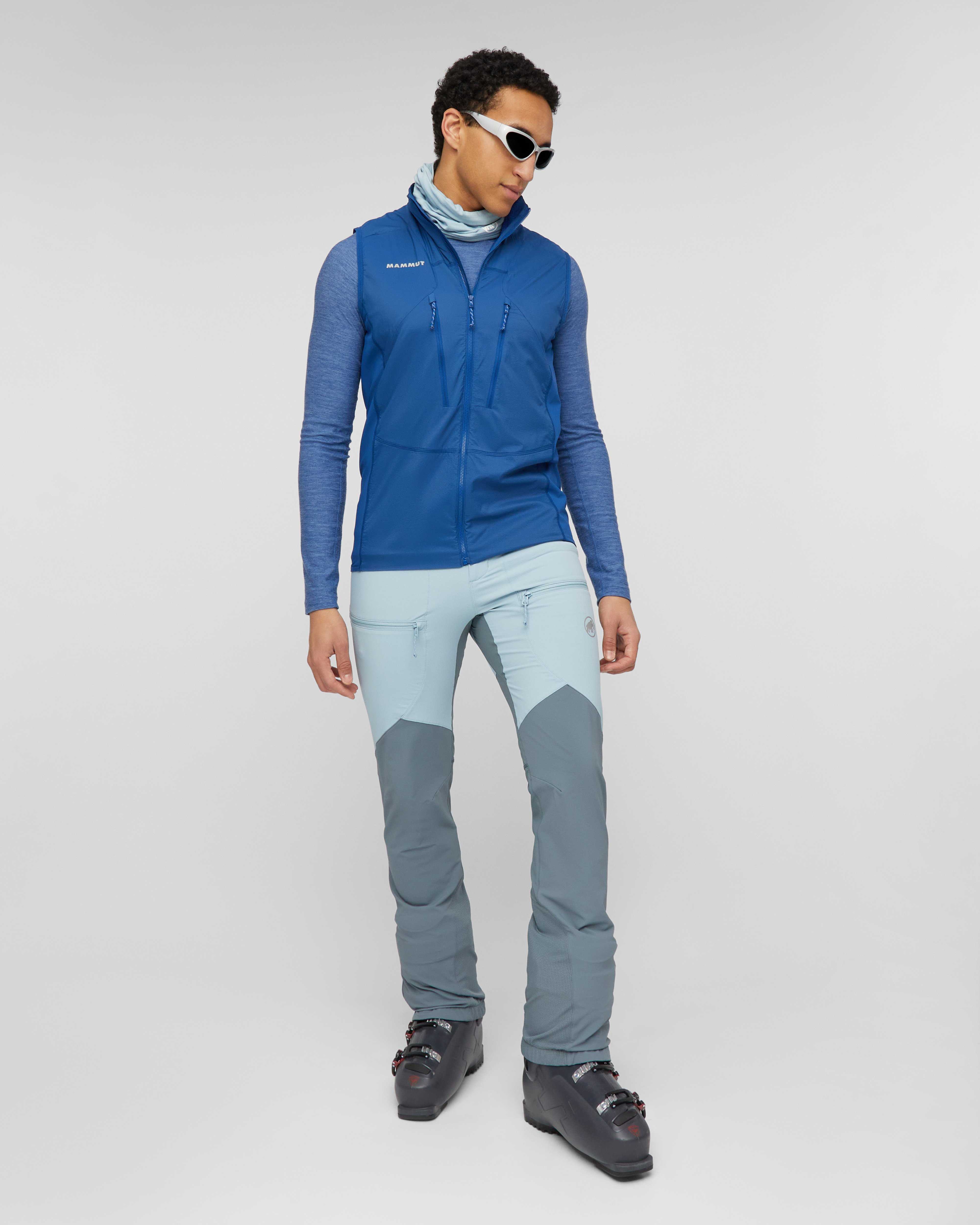 Mammut Aenergy SO Hybrid Pants Men, nebla-strata - Nebla-strata - Outdoor view