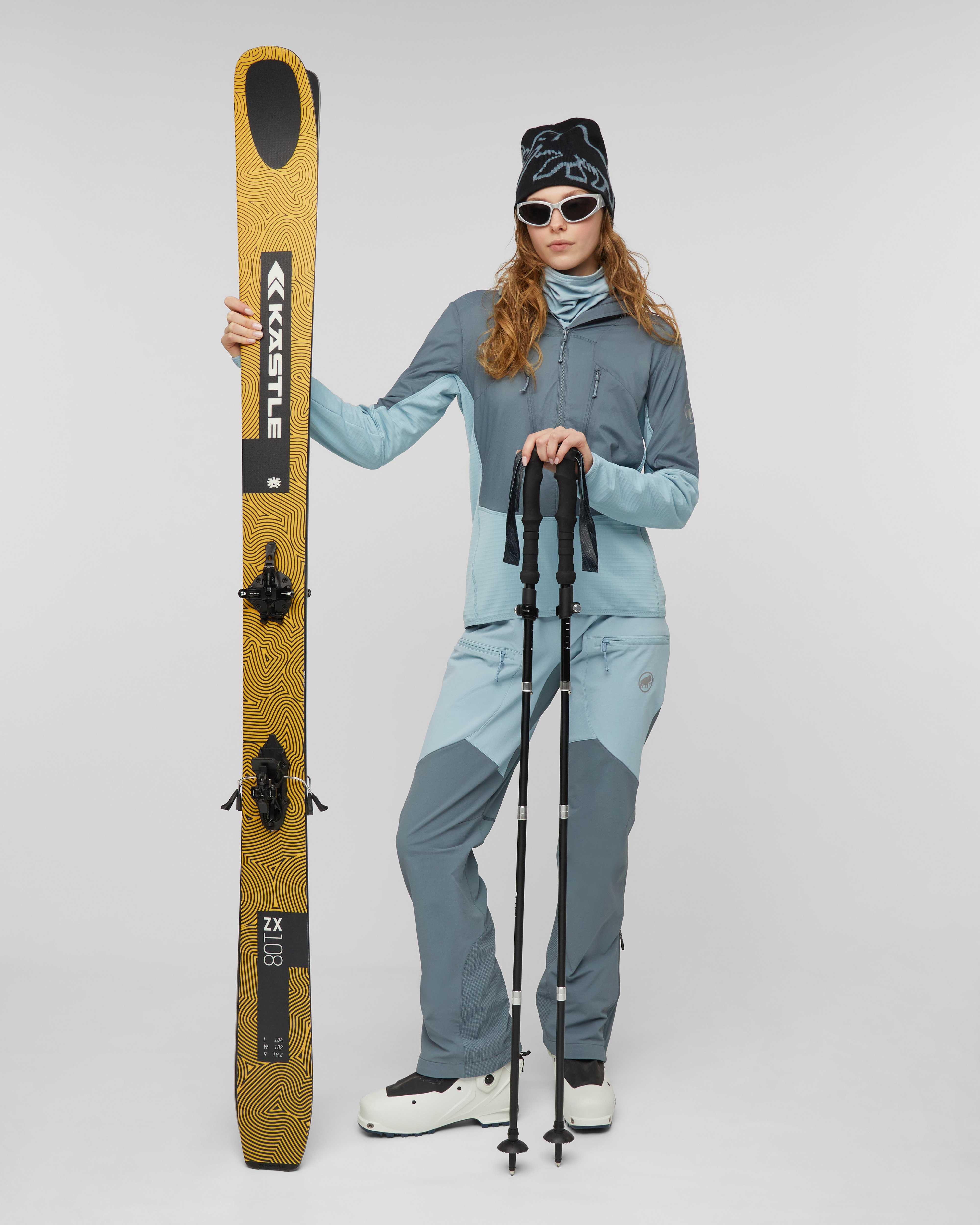 Mammut Aenergy SO Hybrid Pants Women, nebla-strata - Nebla-strata - Outdoor view