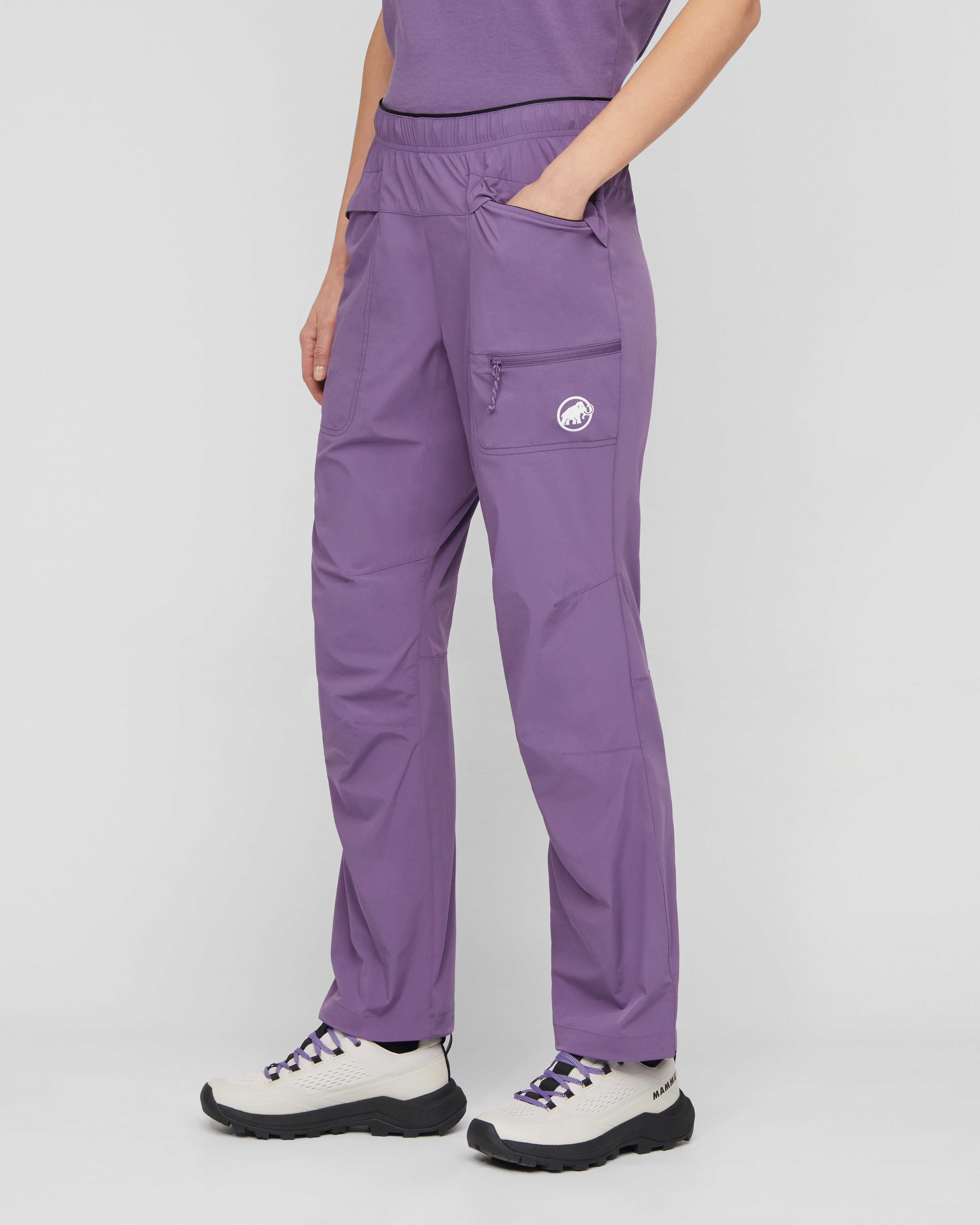 Mammut Sender Climbing Pants Women,  paloja -  paloja - Model side view