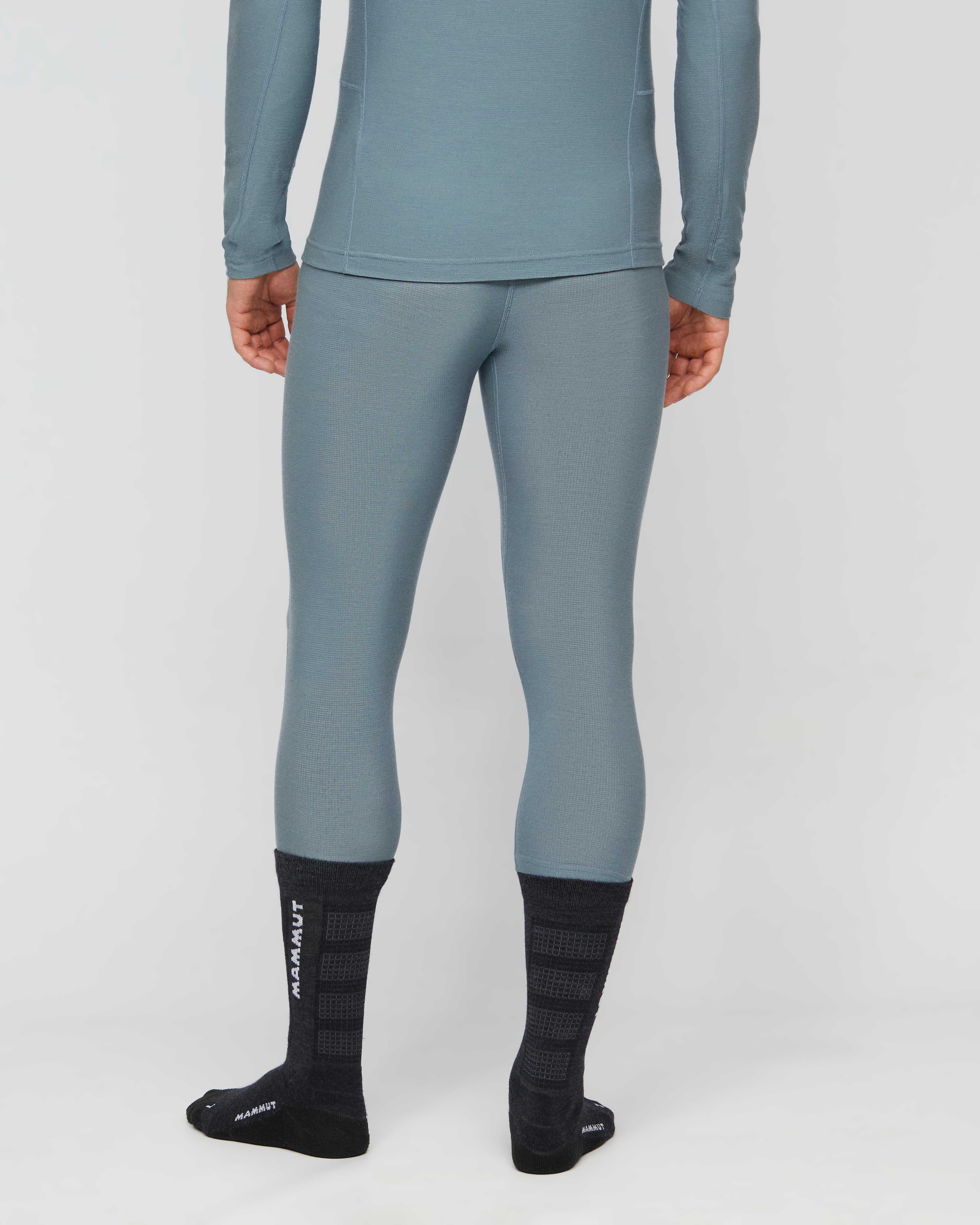 Mammut Tree Wool Thermal FL 3/4 Tights Men, strata - Strata - Model back view