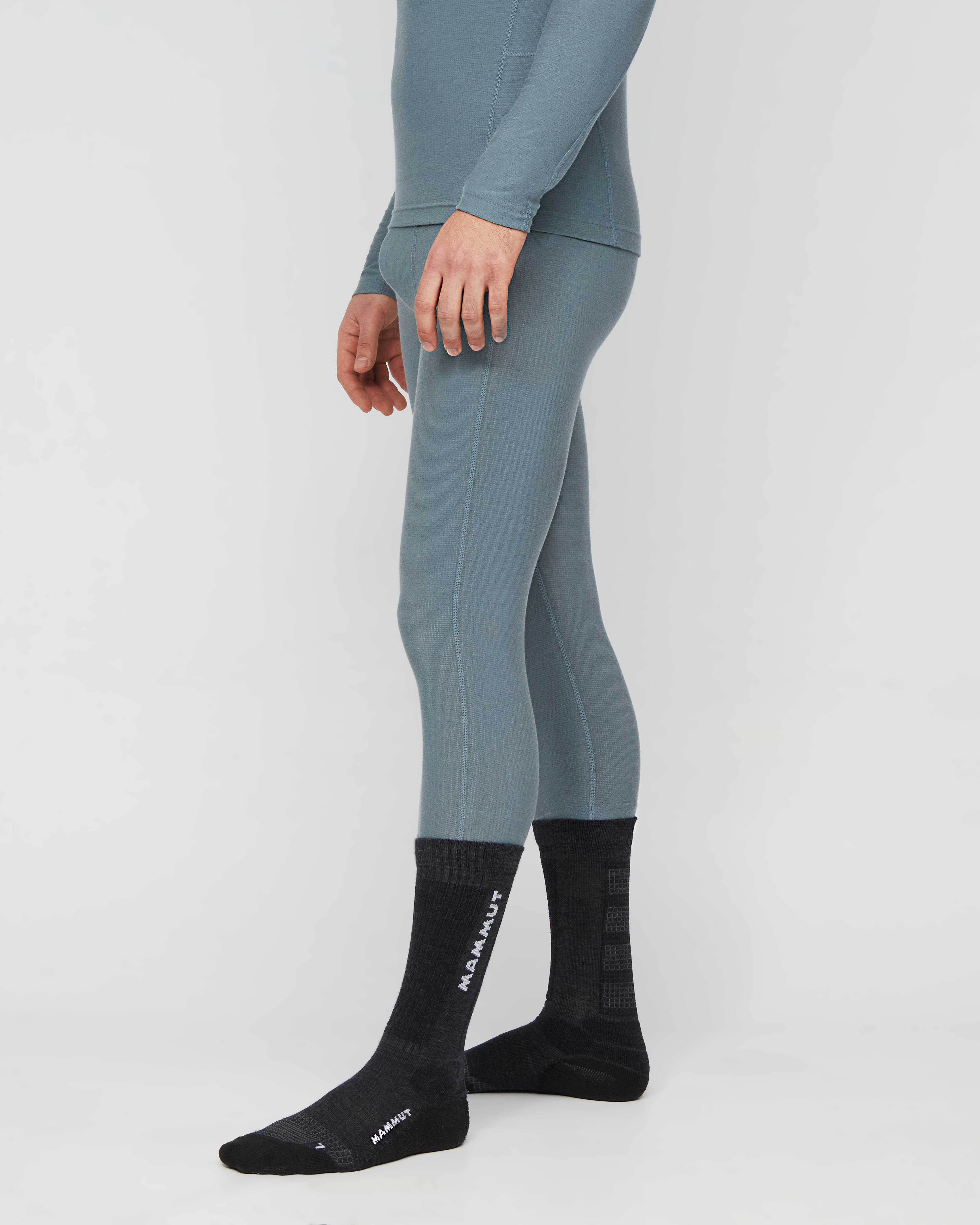 Mammut Tree Wool Thermal FL 3/4 Tights Men, strata - Strata - Model side view