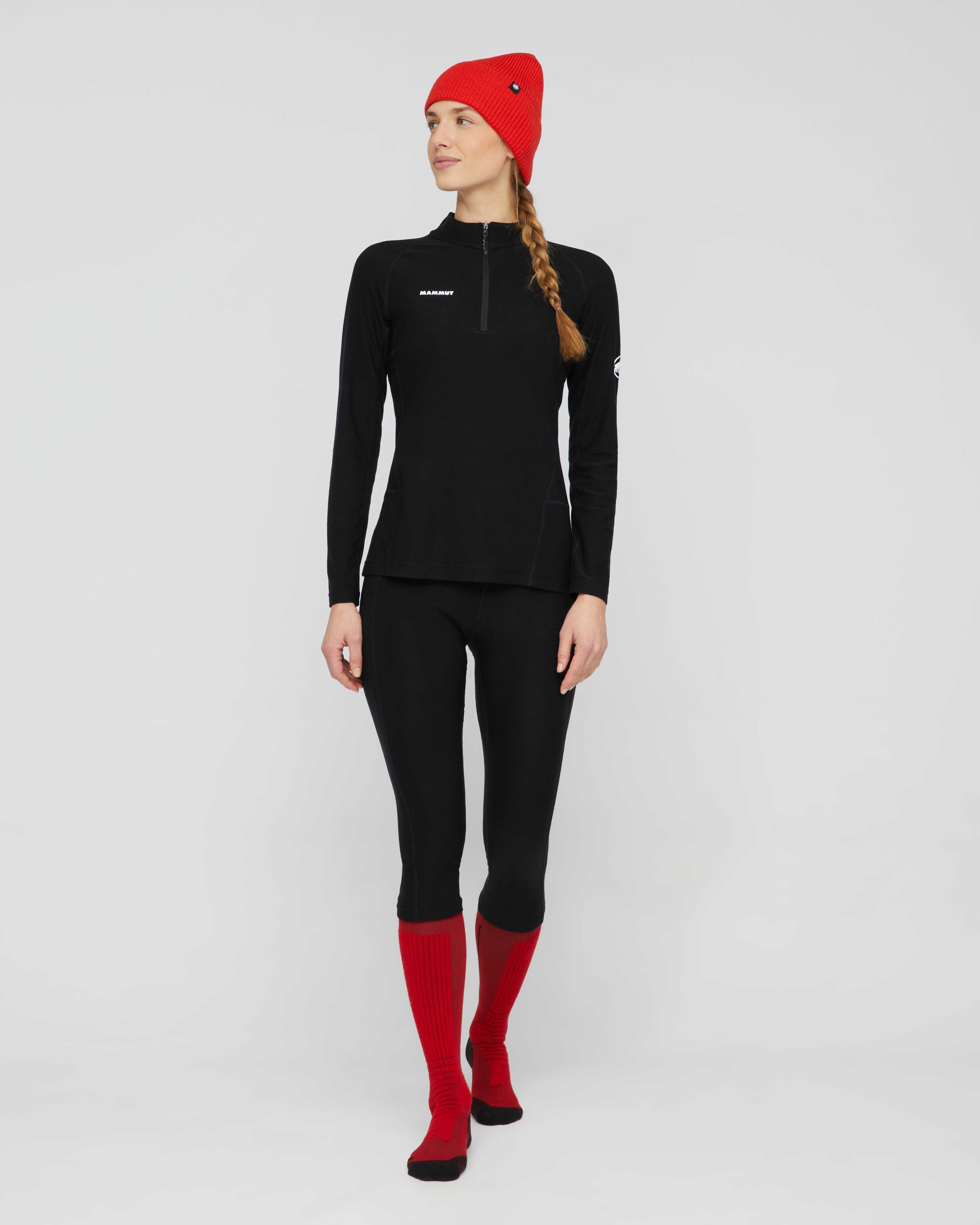 Mammut Tree Wool Thermal FL 3/4 Tights Women, black - Black - Outdoor view