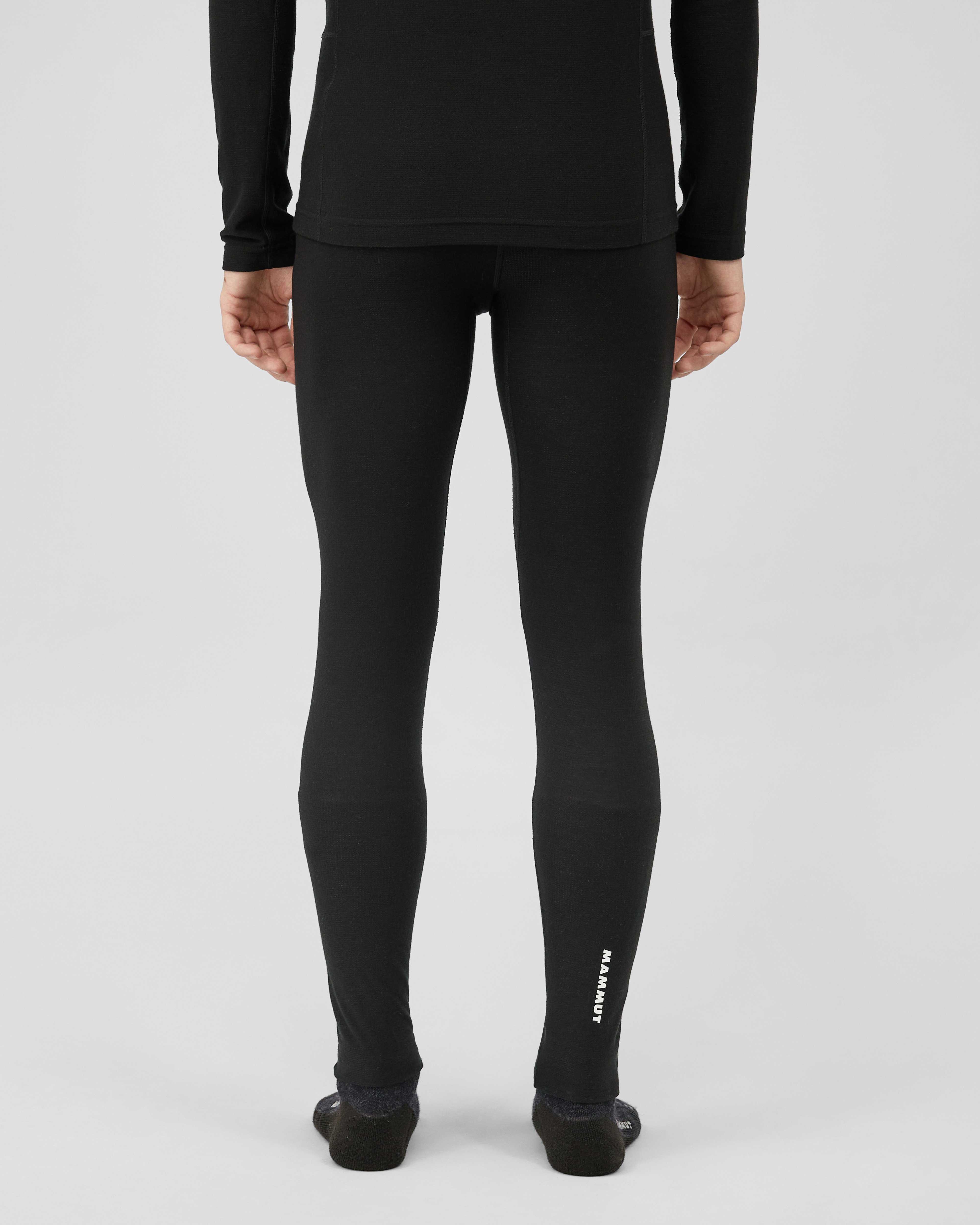 Mammut Tree Wool Thermal FL Tights Men, black - Black - Model back view
