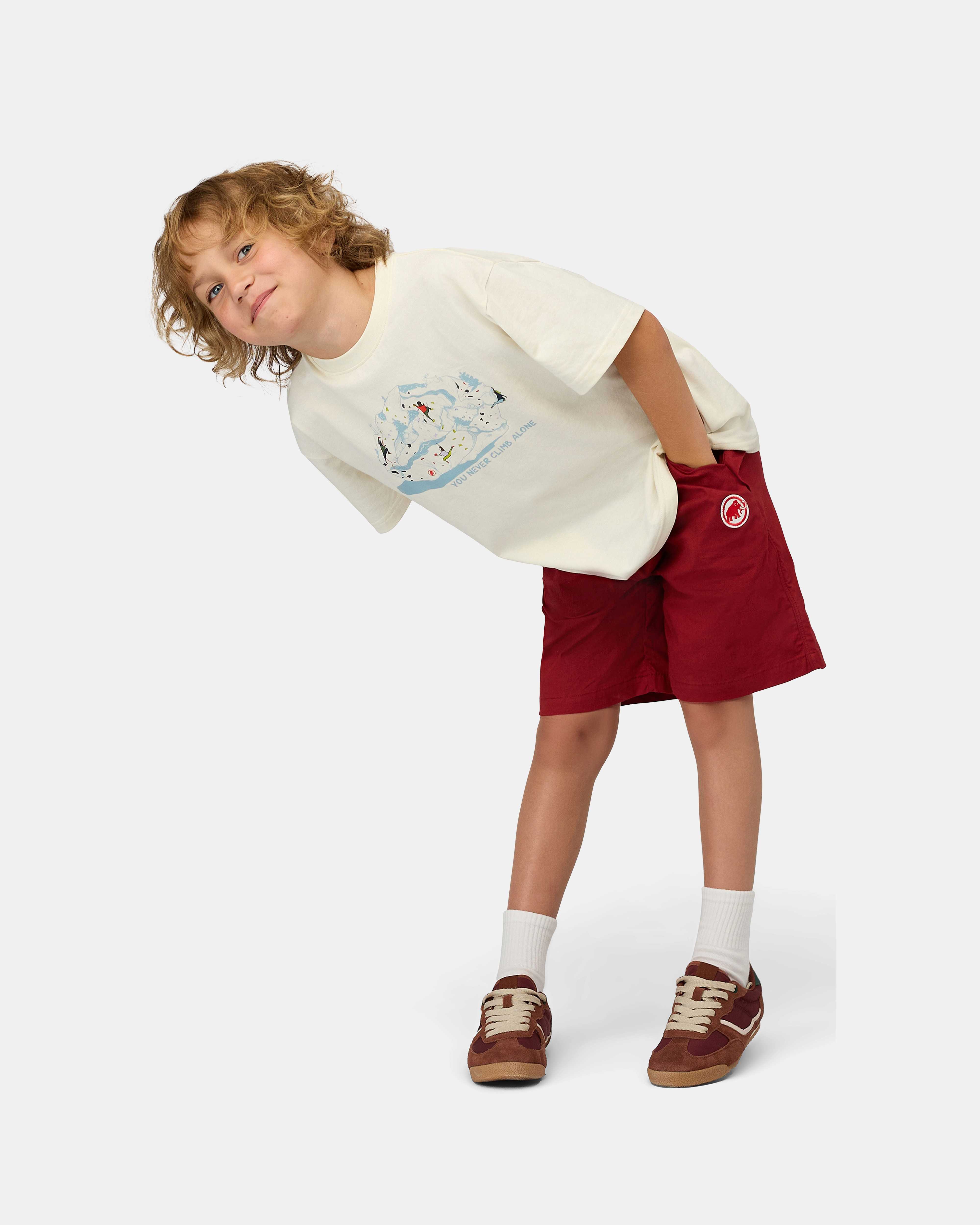 Mammut Crag Climbing Shorts Midi Kids, dark mammut red - Dark mammut red