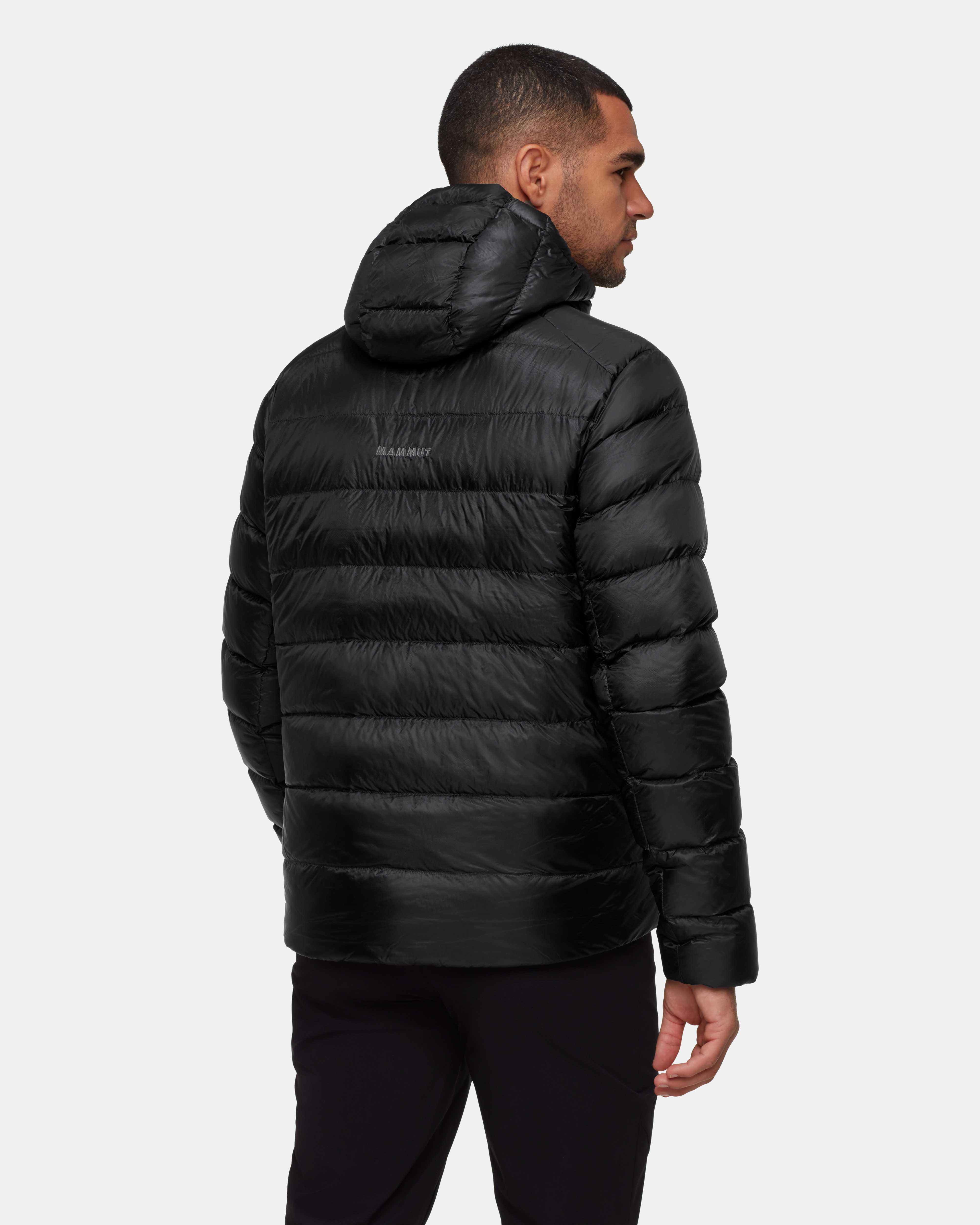 Mammut Broad Peak Pro IN Hooded Jacket Men, black - Black - Model back view