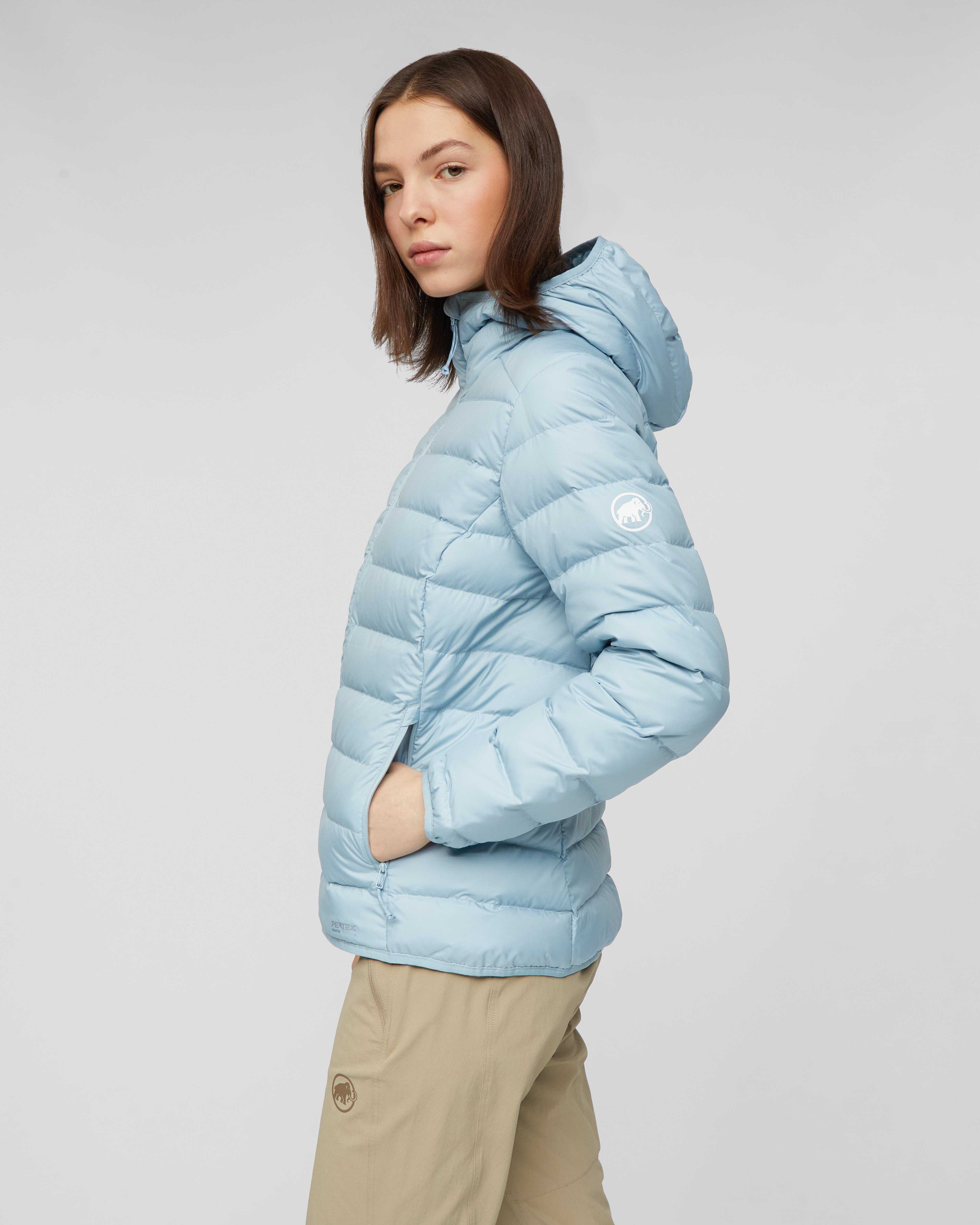 Mammut Waymarker IN Hooded Jacket Women, nebla - Nebla - Model side view