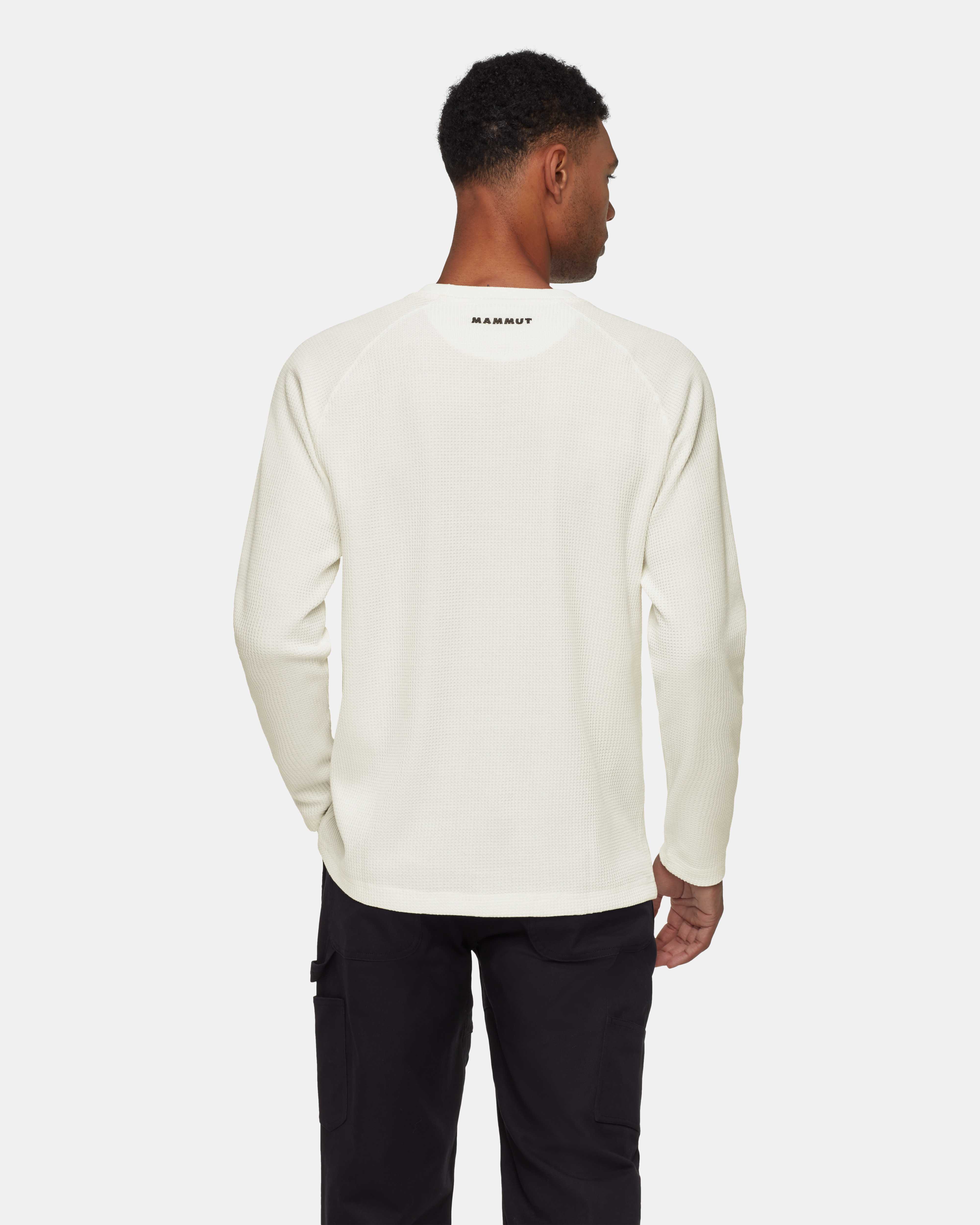 Mammut Waffle Longsleeve, off white - Off white - Model back view