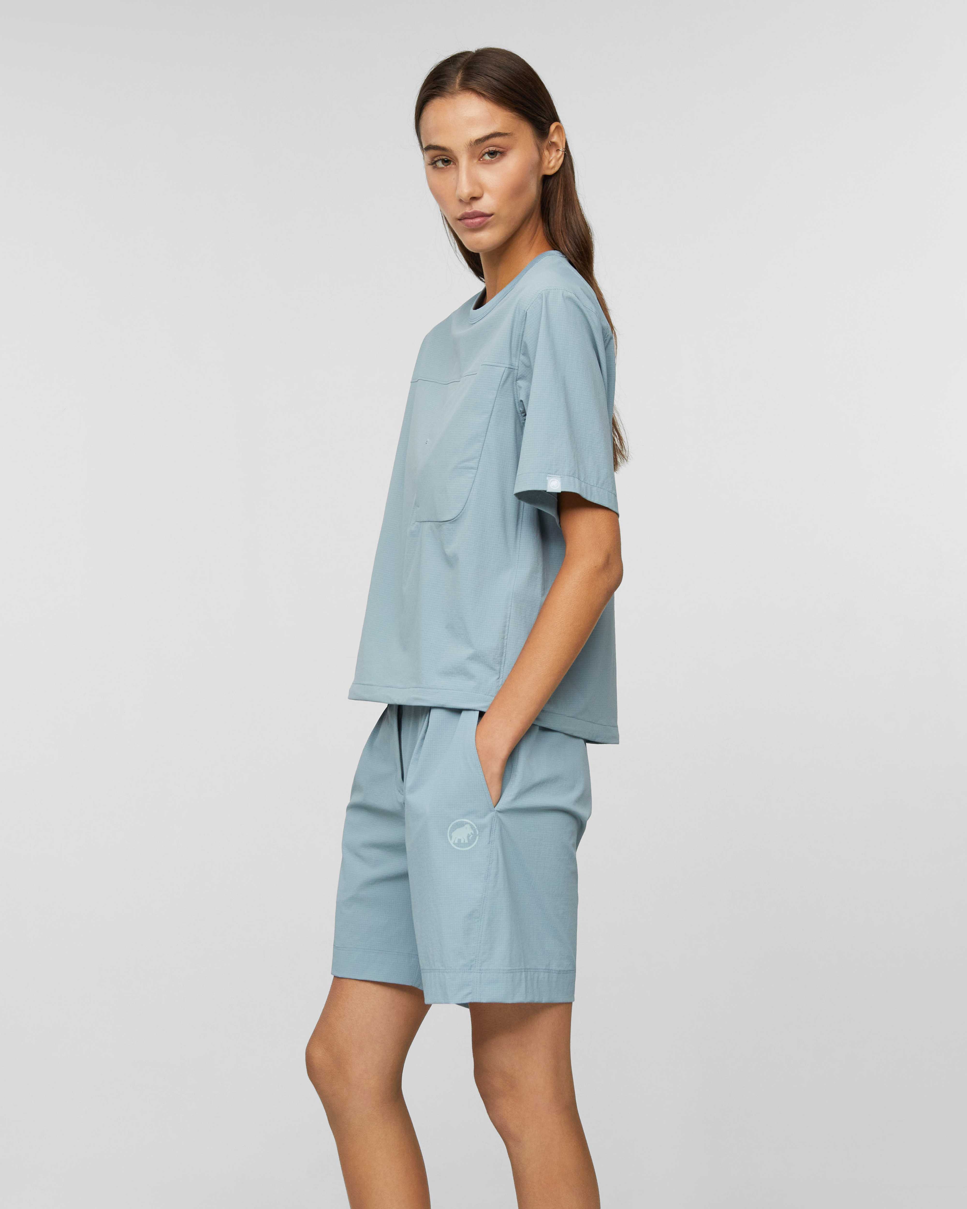 Mammut Valley Airdot T-Shirt Women, creas blue - Creas blue - Model side view