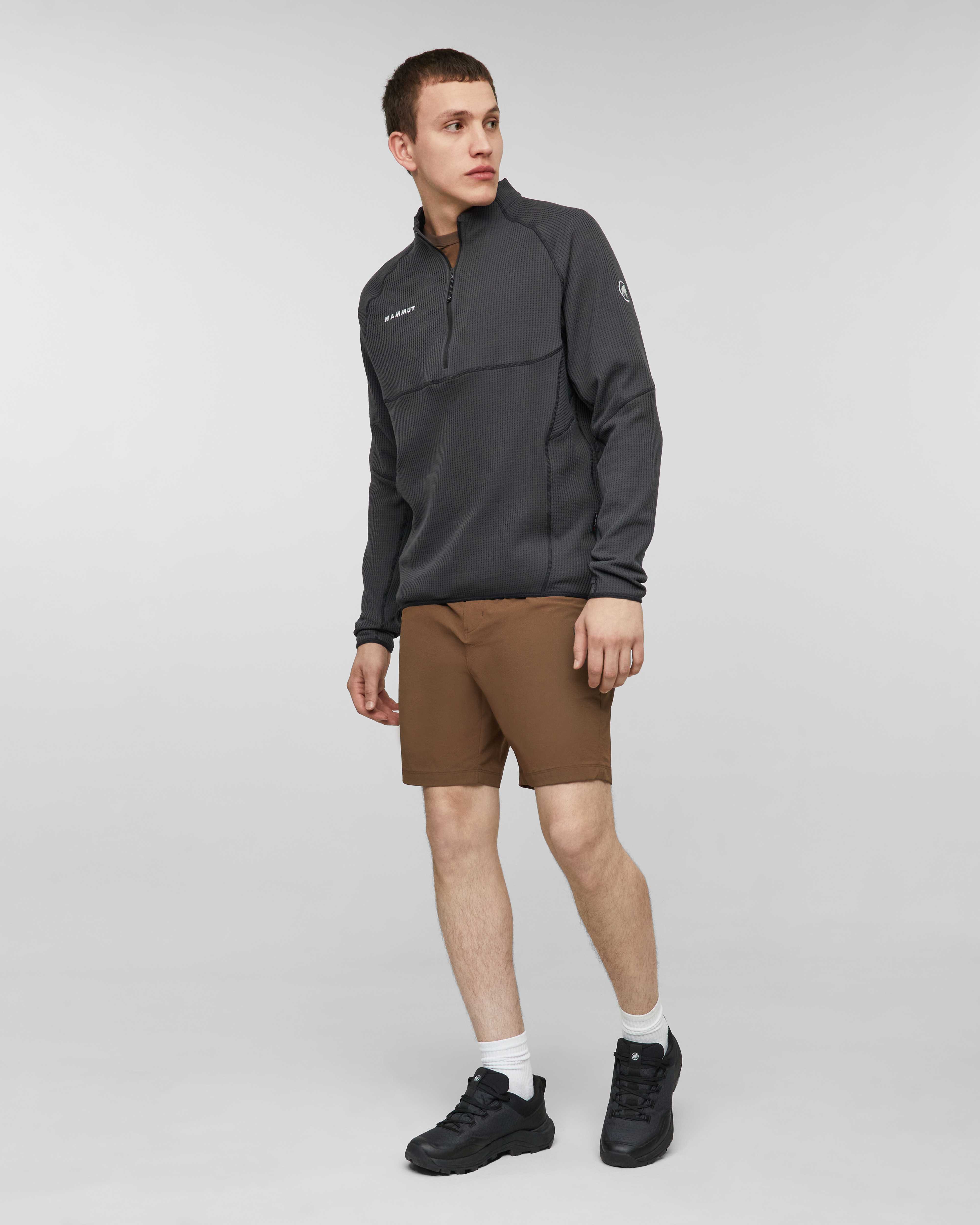 Mammut Valley Powerdry ML Half Zip Pull Men, creas black - Creas black - Outdoor view