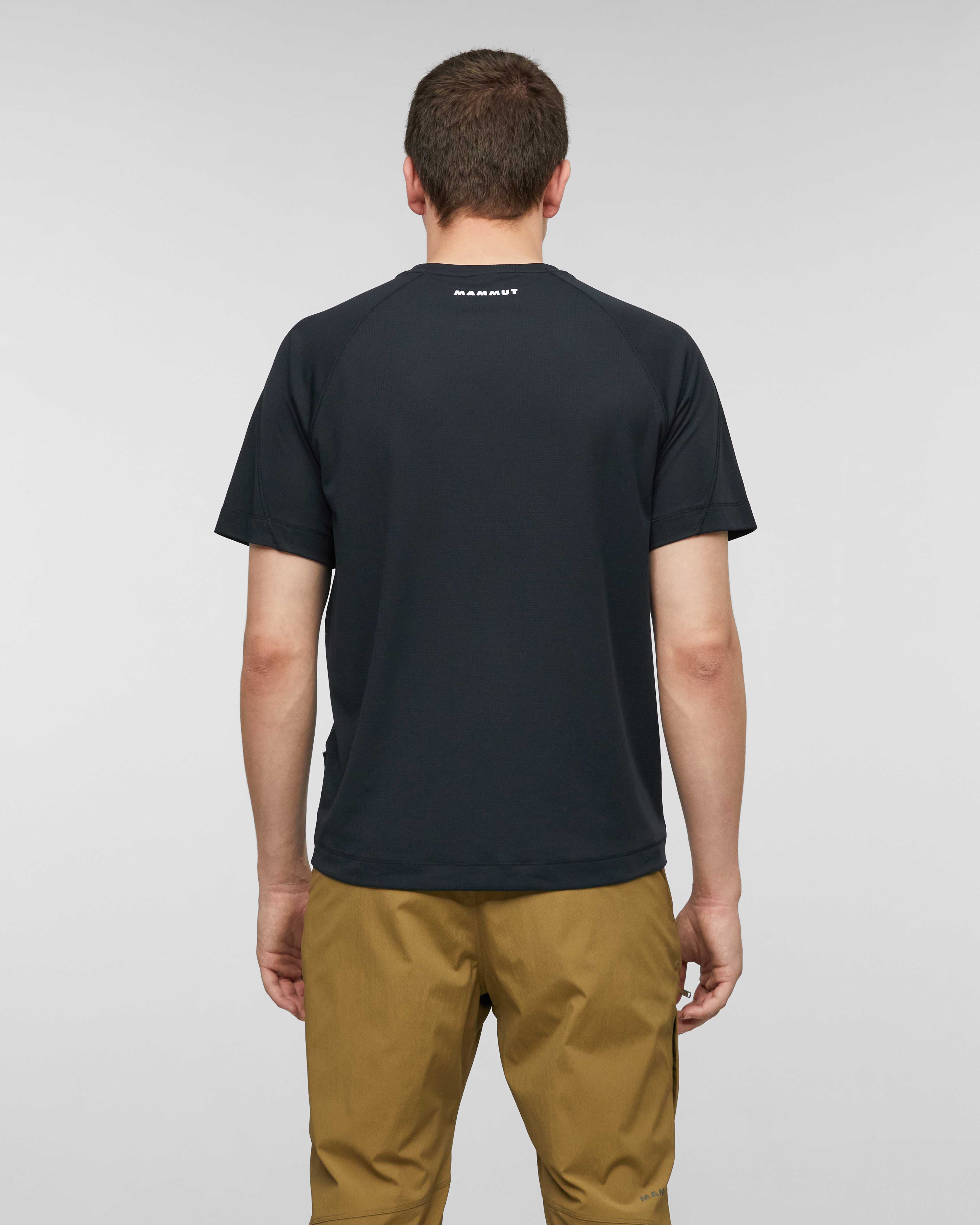Mammut Valley Powerdry FL T-Shirt Men, creas black - Creas black - Model back view