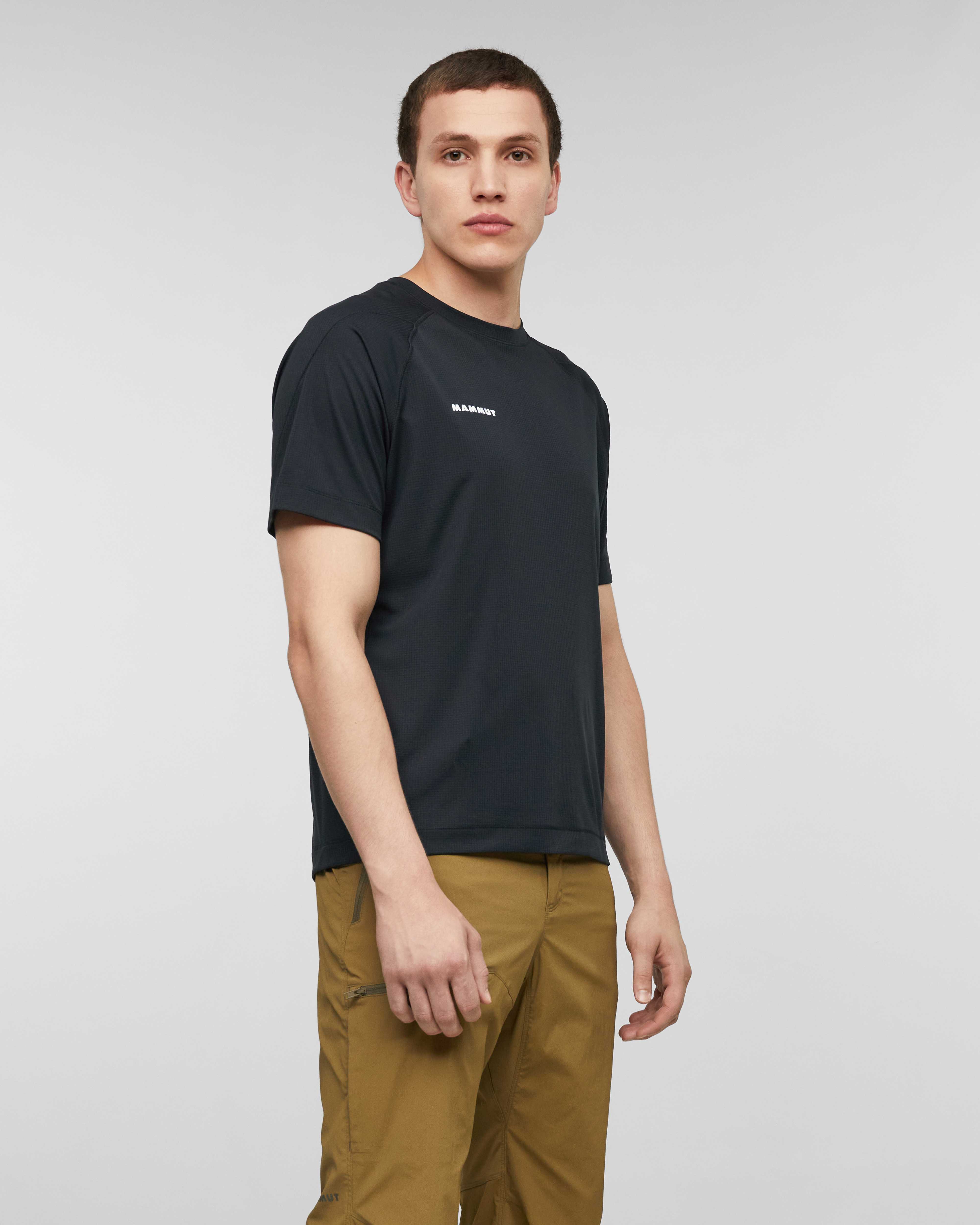 Mammut Valley Powerdry FL T-Shirt Men, creas black - Creas black - Model side view