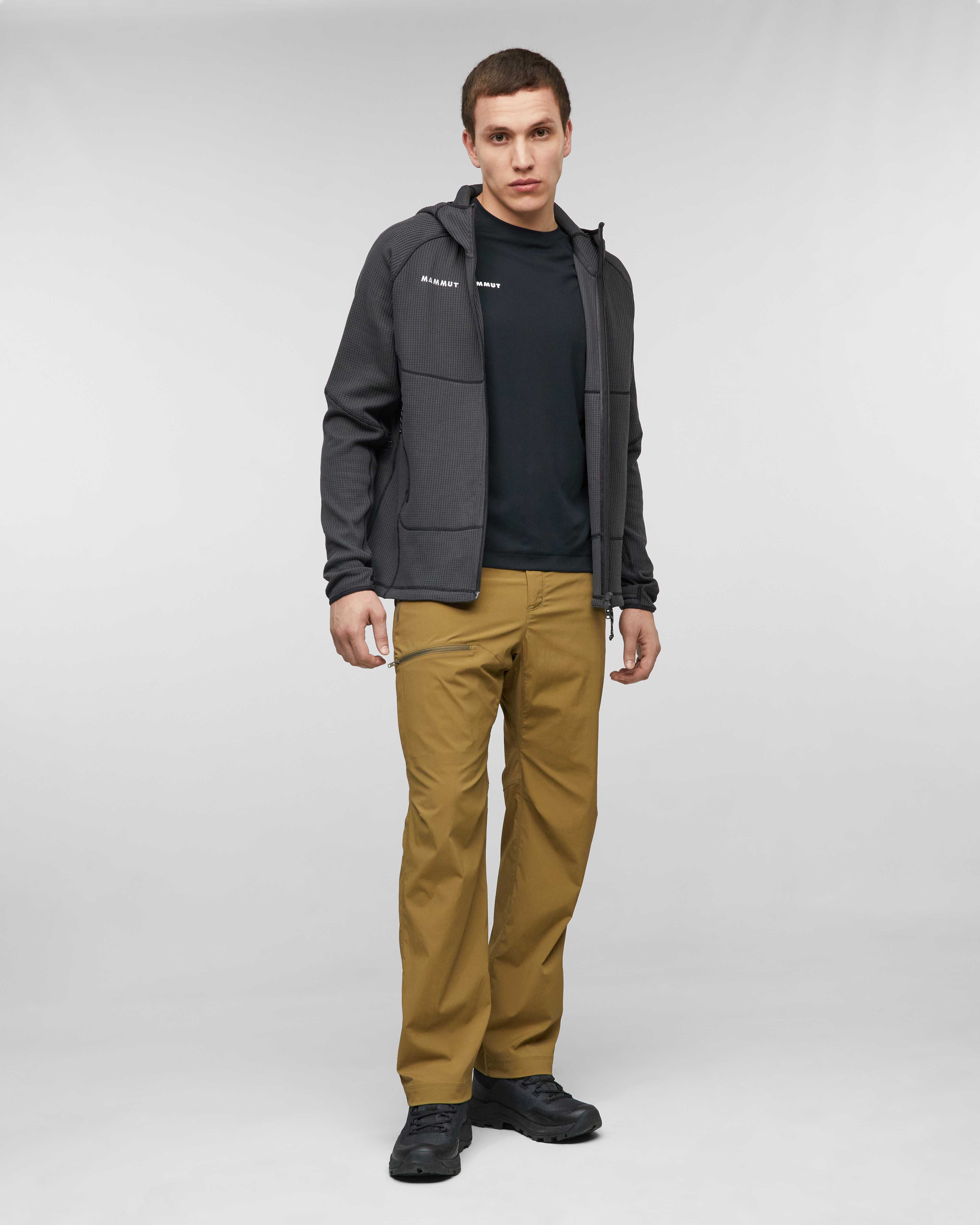 Mammut Valley Powerdry FL T-Shirt Men, creas black - Creas black - Outdoor view