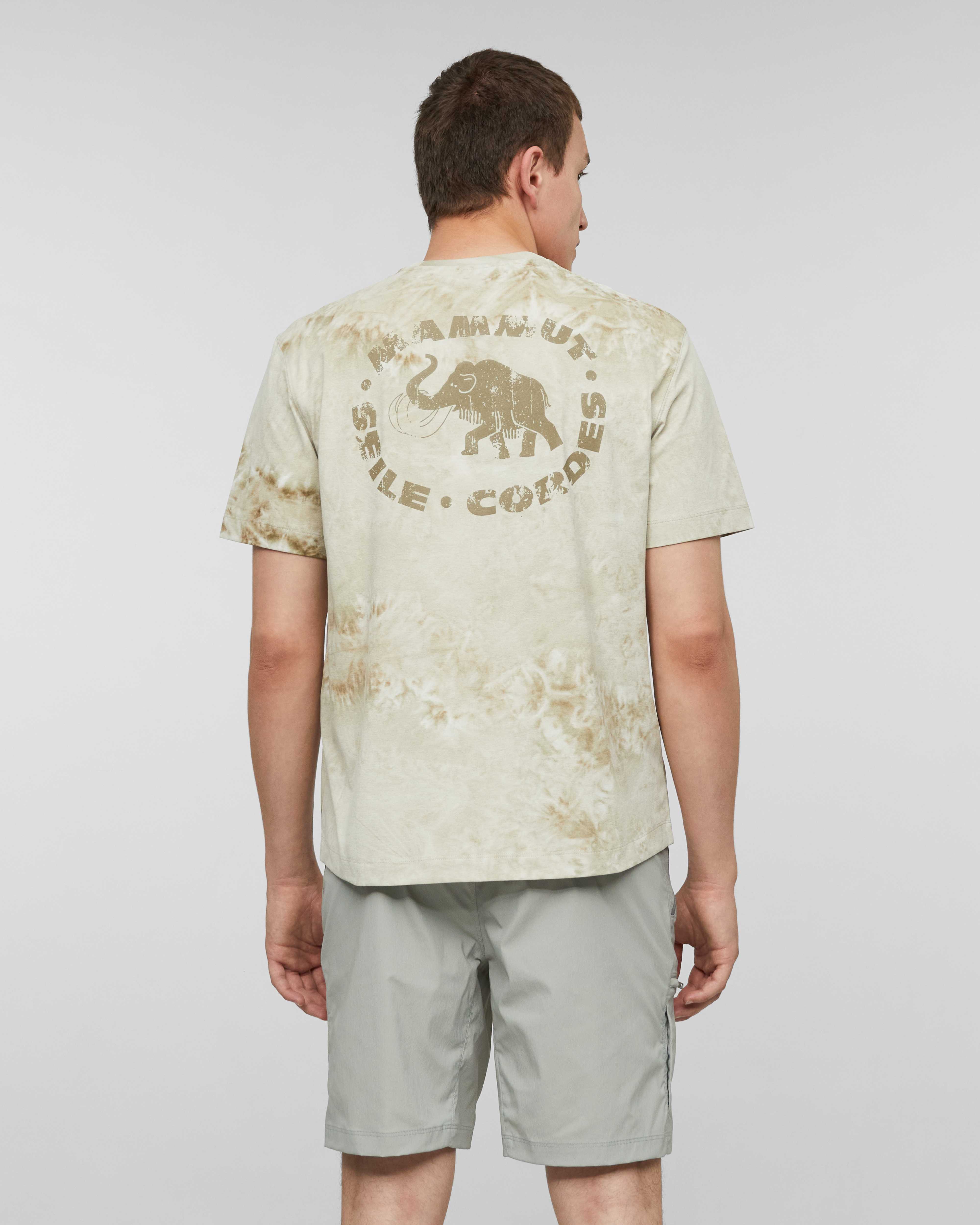 Mammut  Valley T-Shirt Men Tye-Dye, creas khaki - Creas khaki - Model back view