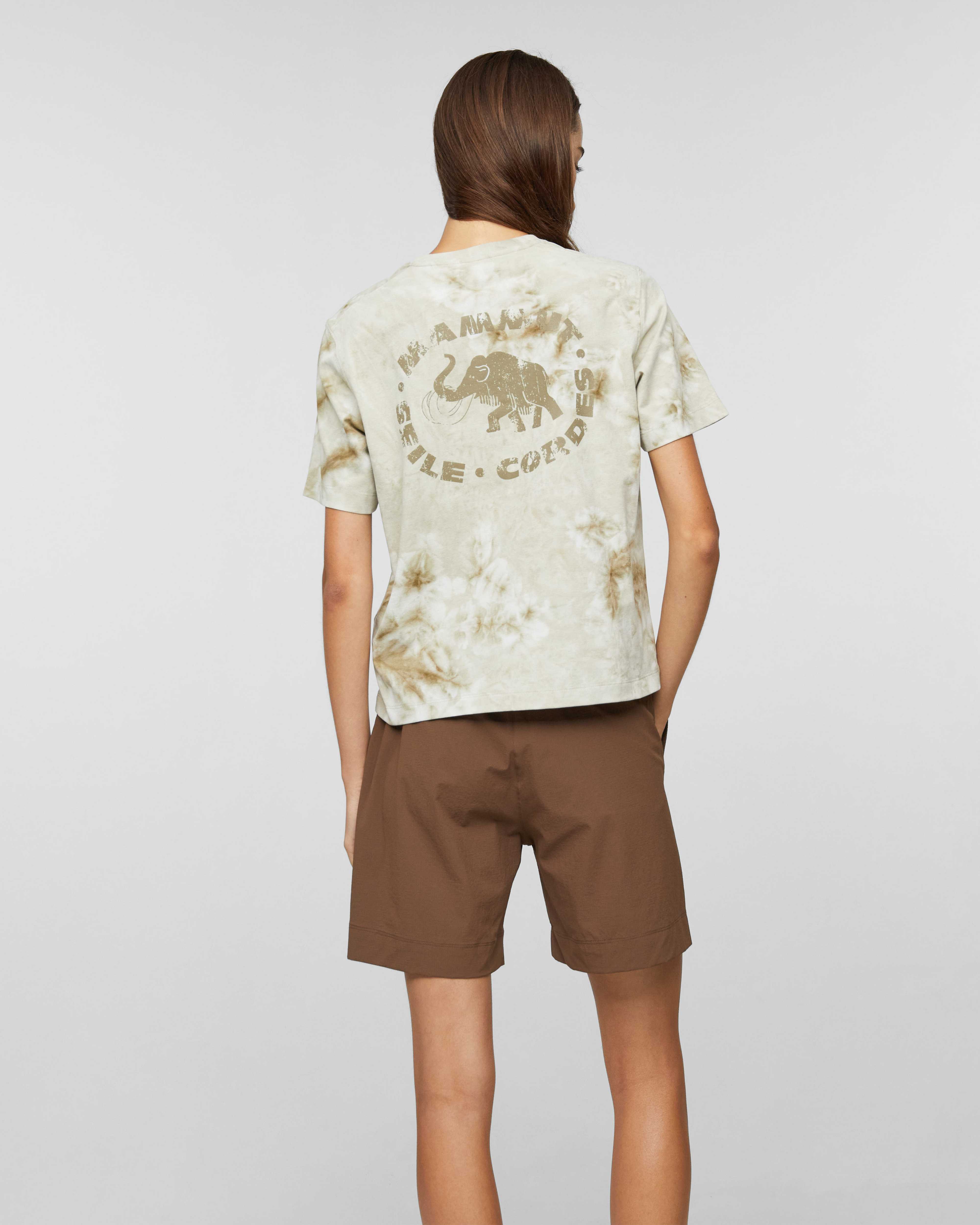 Mammut Valley T-Shirt Women Tye-Dye, creas khaki - Creas khaki - Model back view