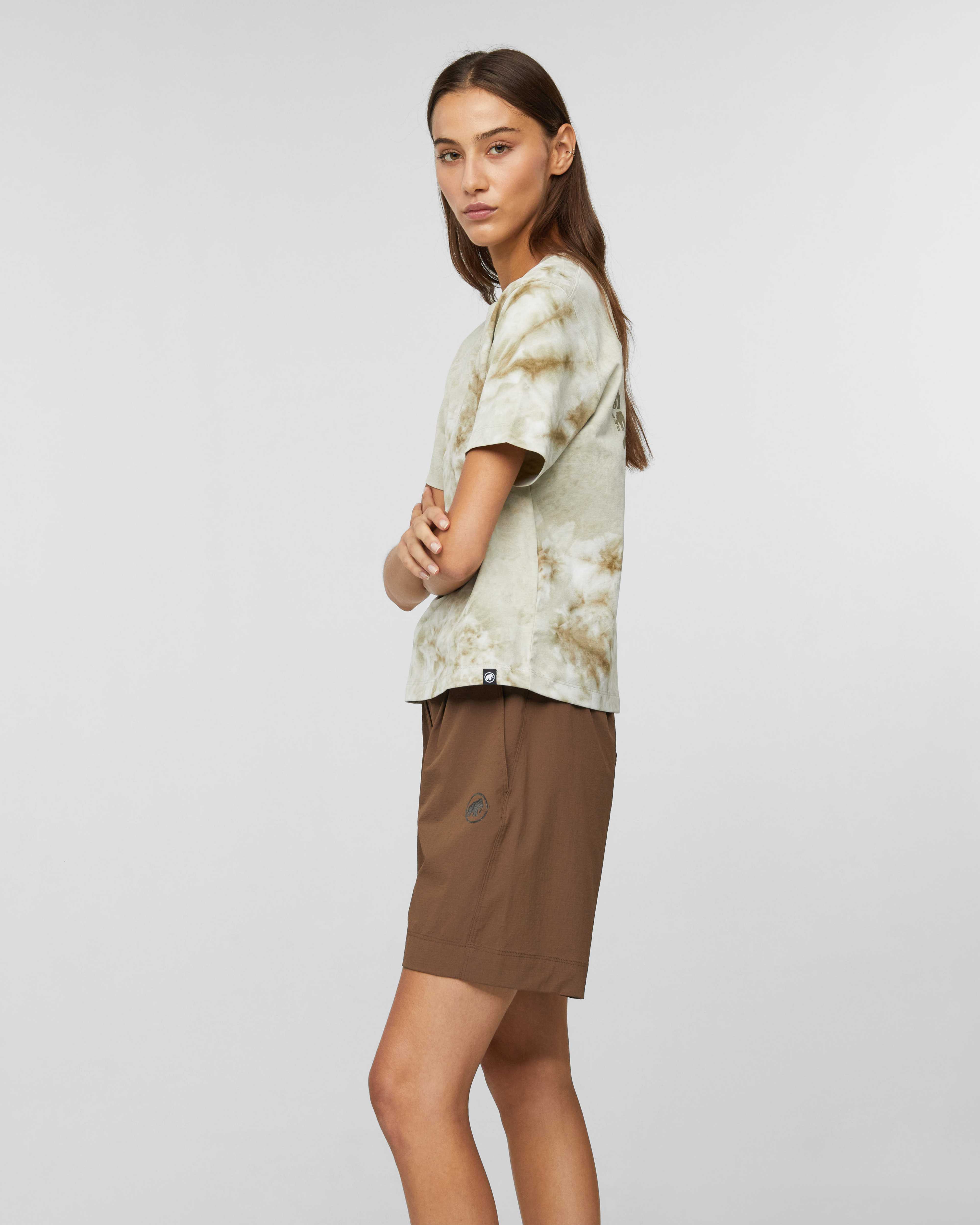 Mammut Valley T-Shirt Women Tye-Dye, creas khaki - Creas khaki - Model side view