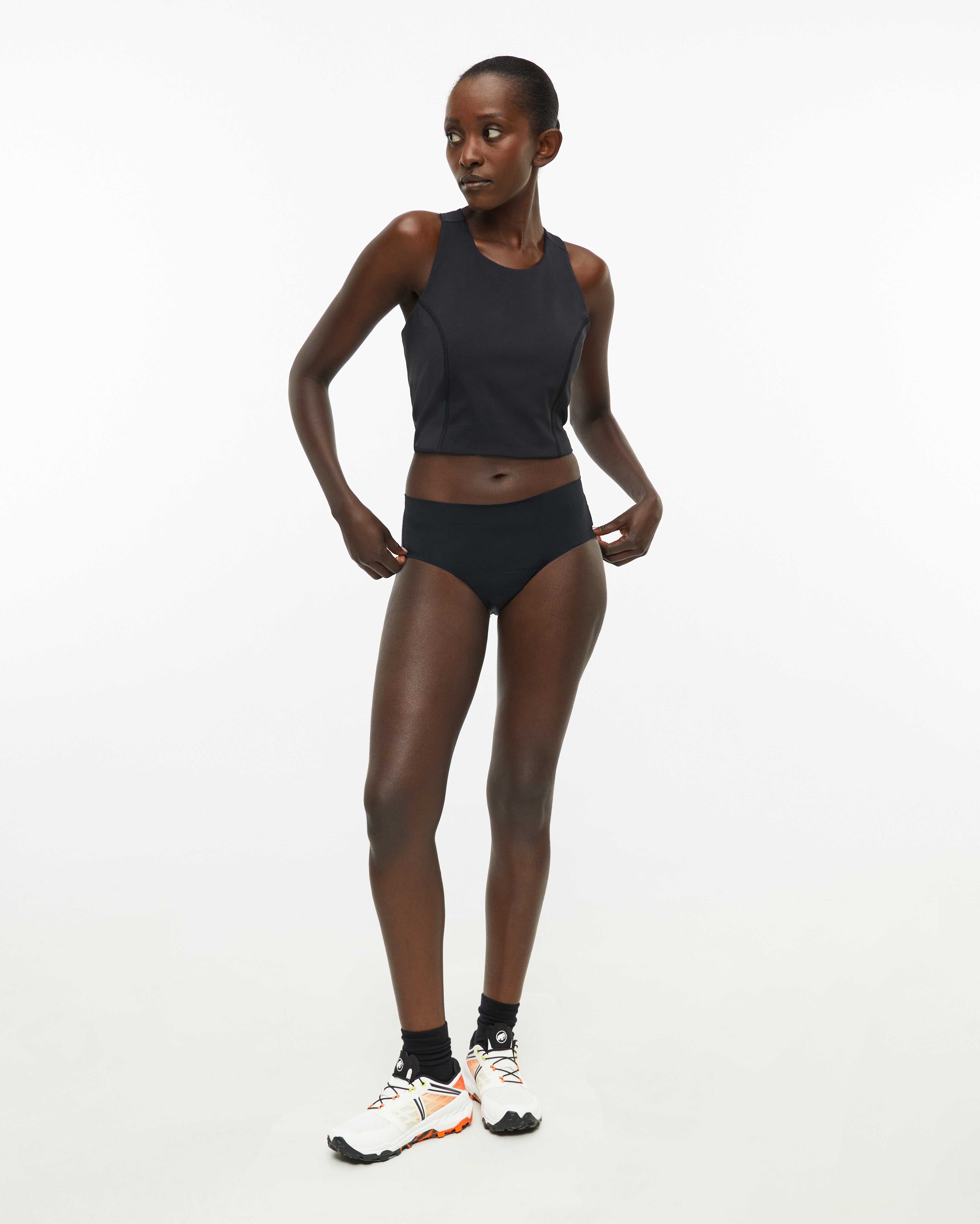 Mammut Female Engineering + Mammut Period Panty - Medium Absorbency, black - Black - Outdoor view