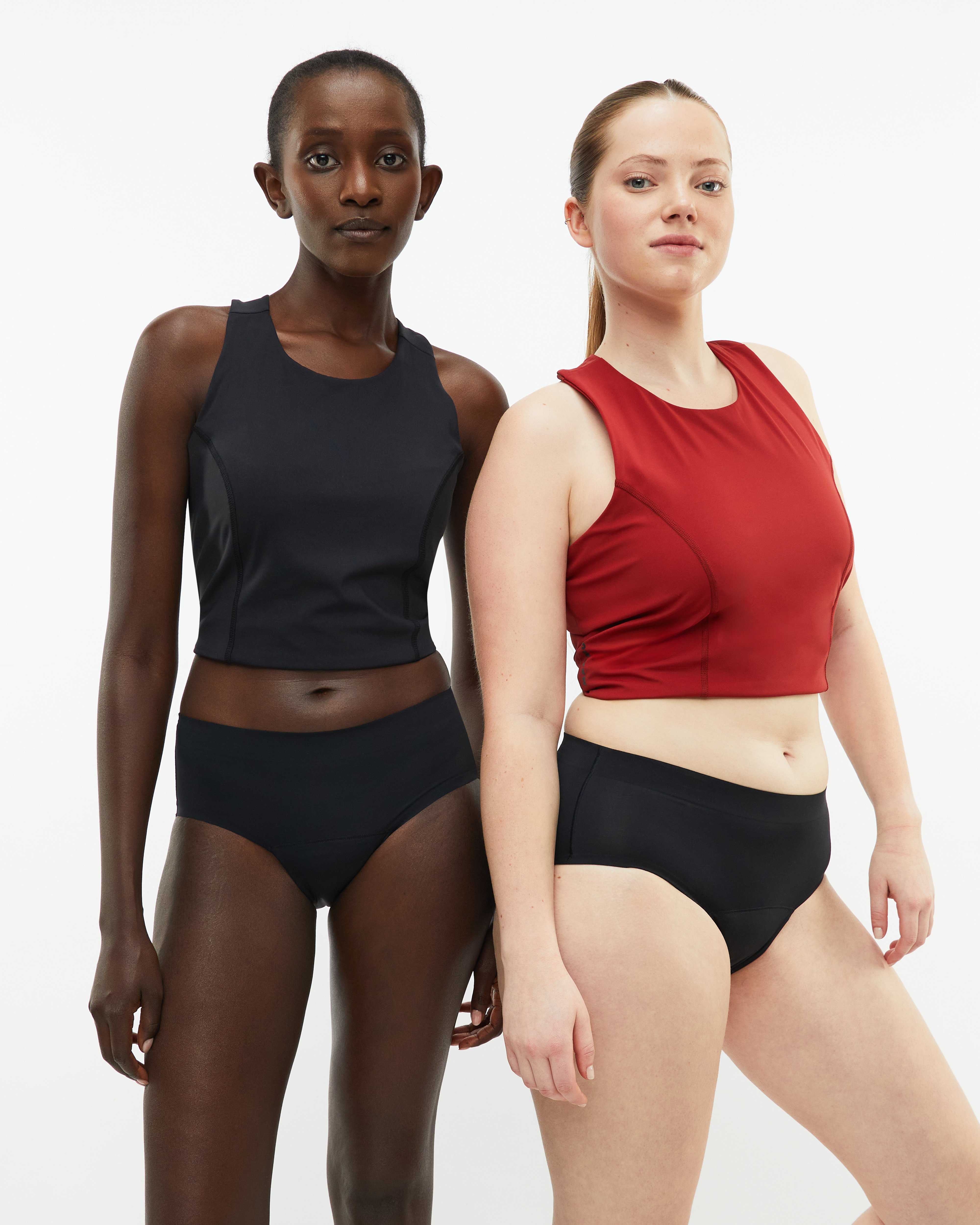 Mammut Female Engineering + Mammut Period Panty - Medium Absorbency, black - Black - Outdoor view