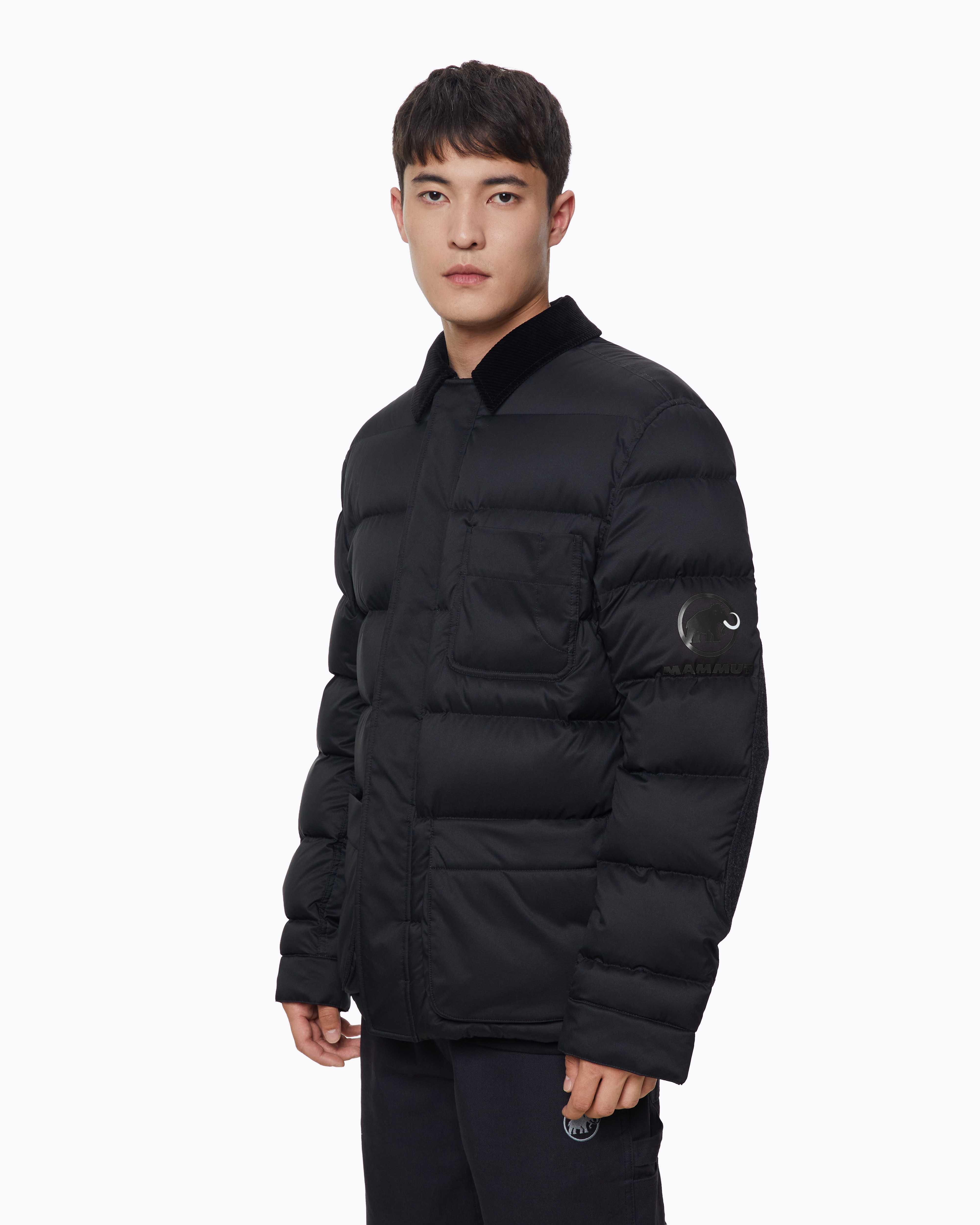 Mammut JWMAN + MAMMUT WR-J927 Premiere Down Jacket, black - Black - Model side view