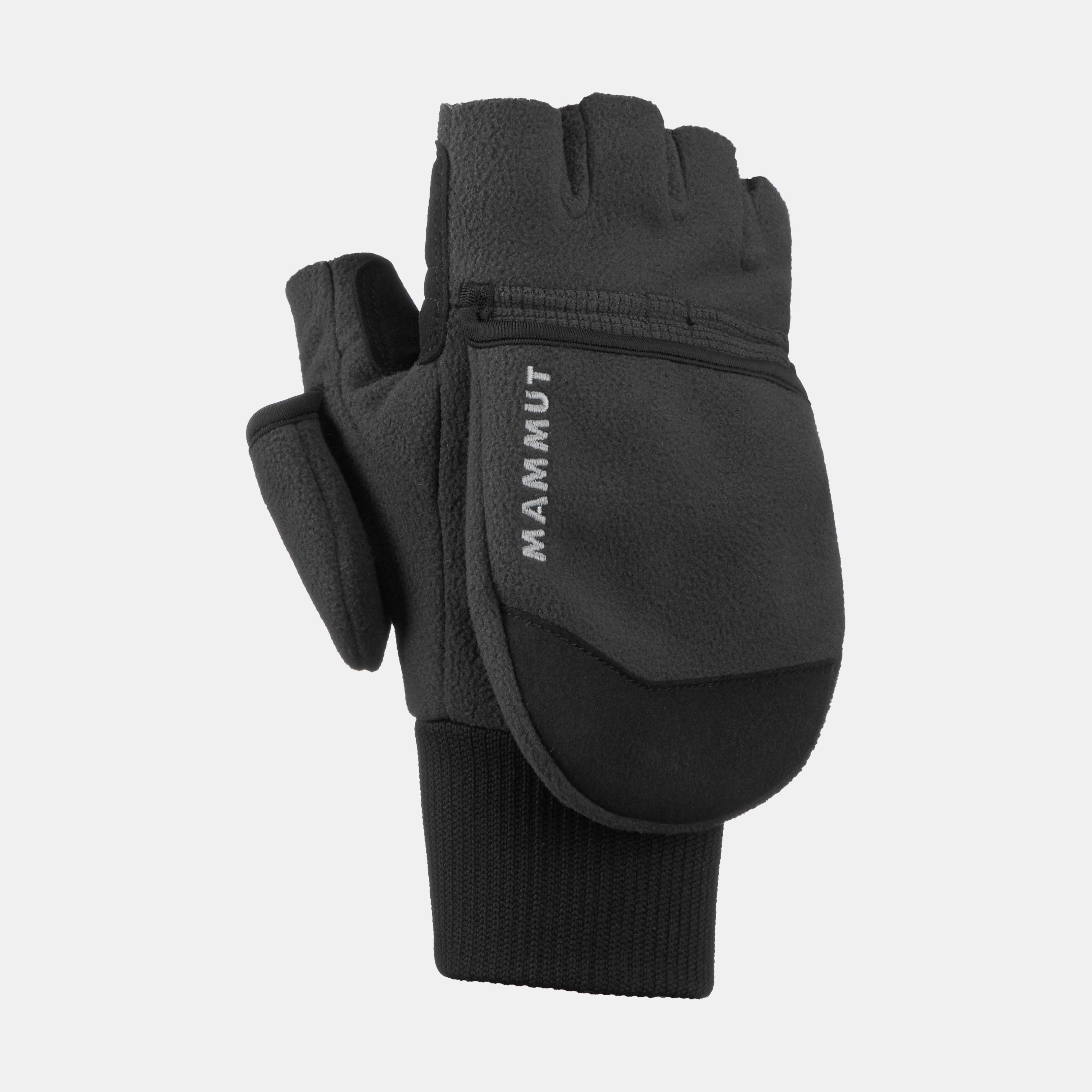 Mammut Shelter SO Convertible Mitten, black - Black