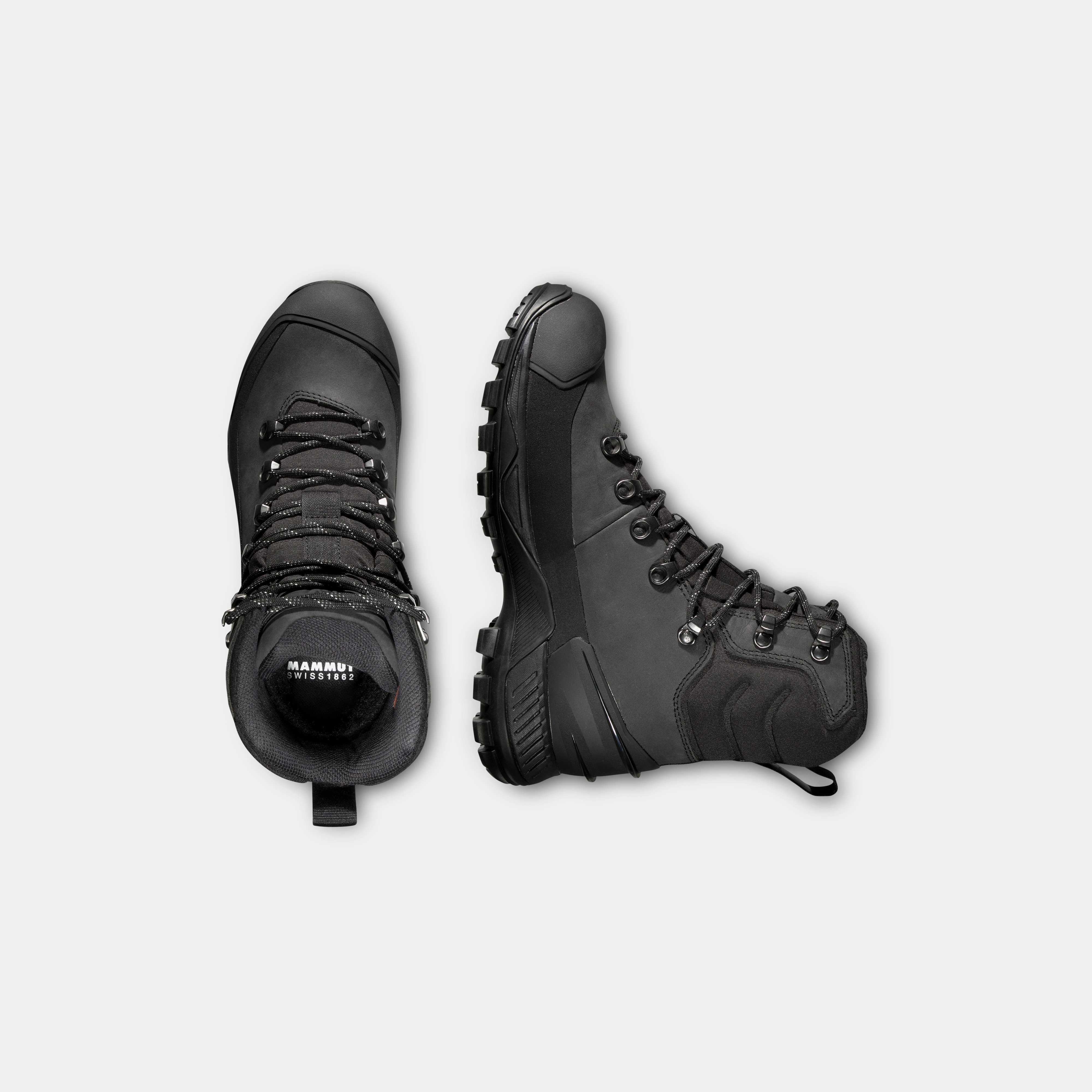 Mammut Blackfin Leather High GTX Women, black - Black