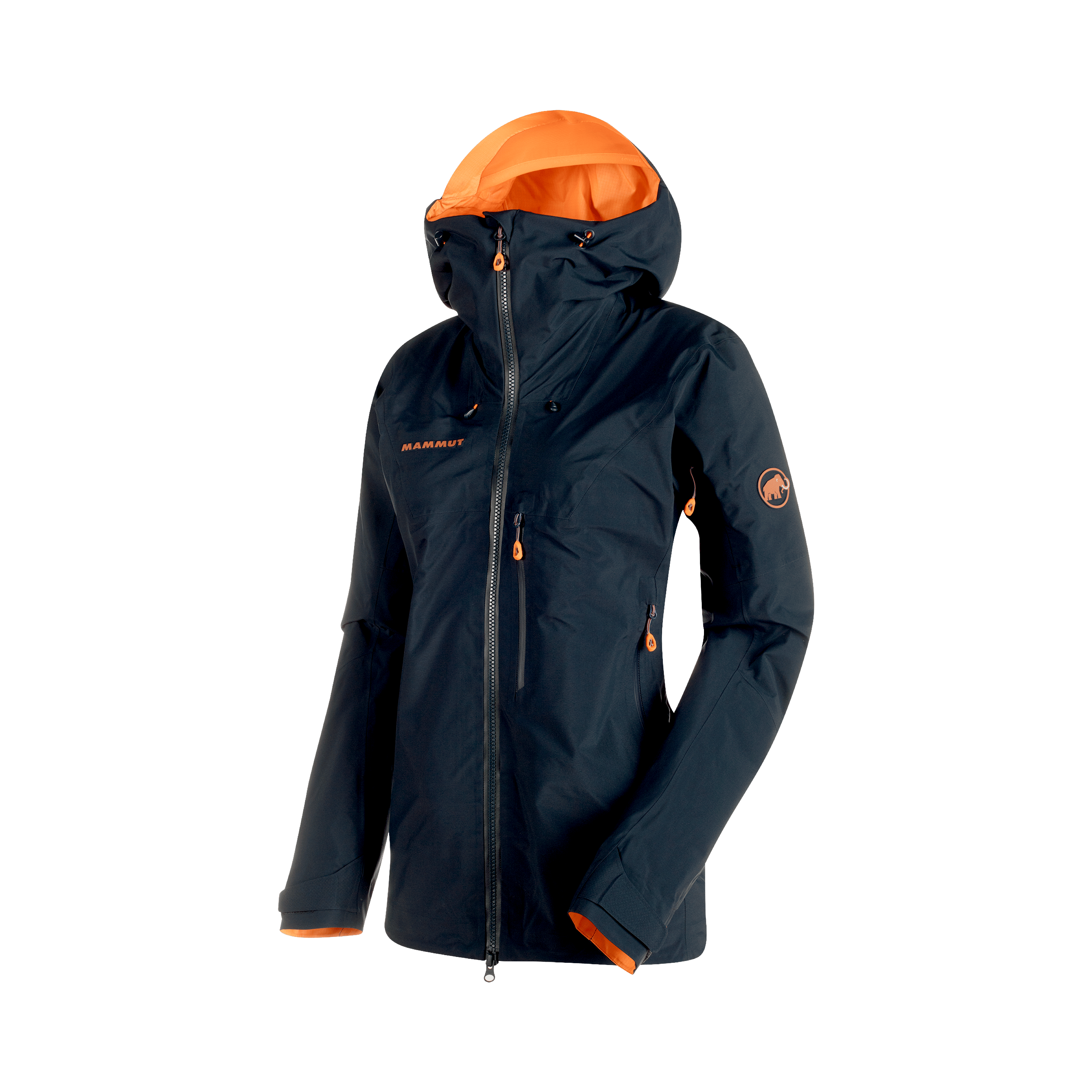 Mammut Nordwand Pro HS Hooded Jacket Women - Black/Bright white/Sunset/Night/Dawn-sunrise